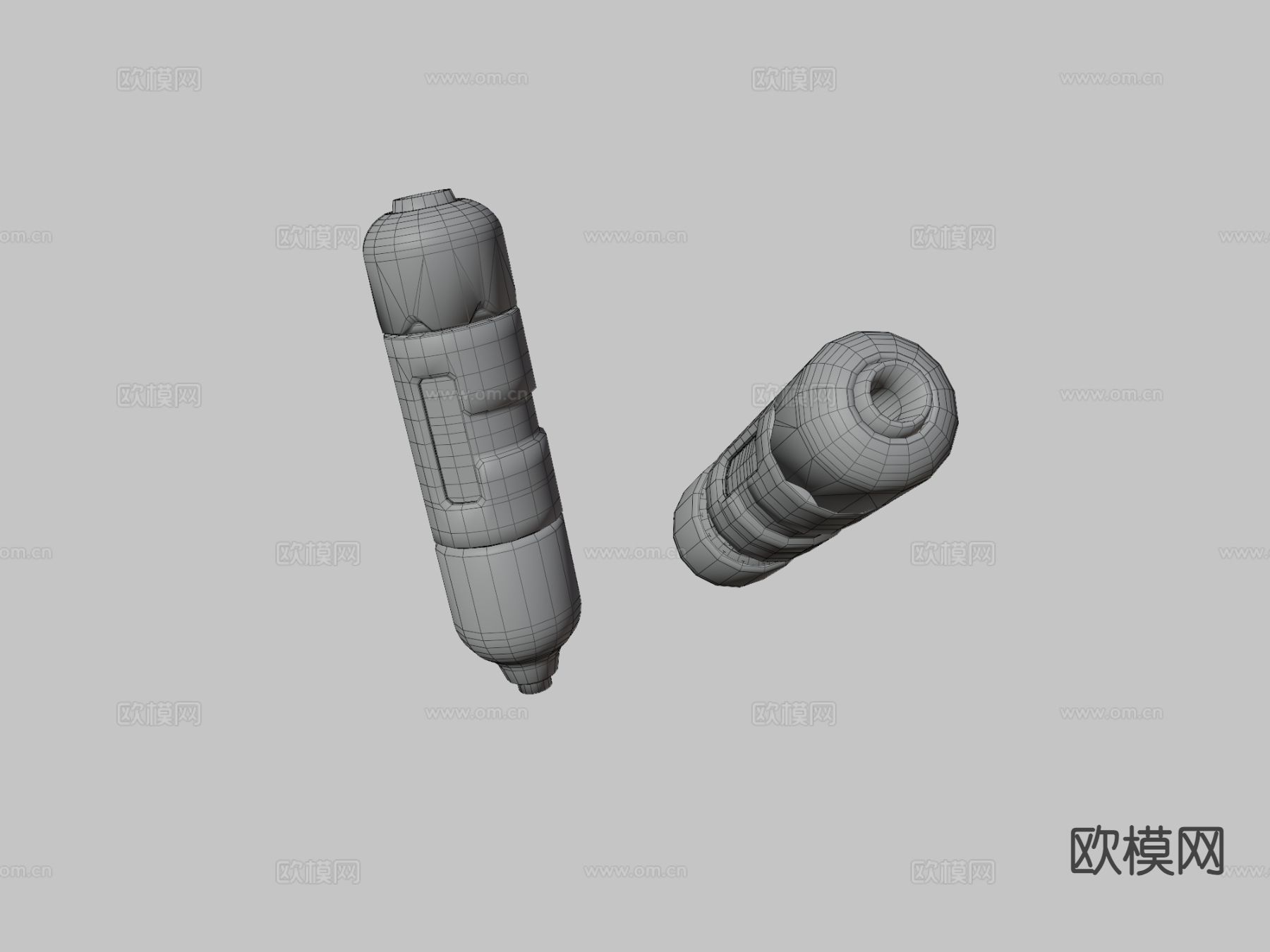 铝热剂手榴弹su模型下载（渲染图3）