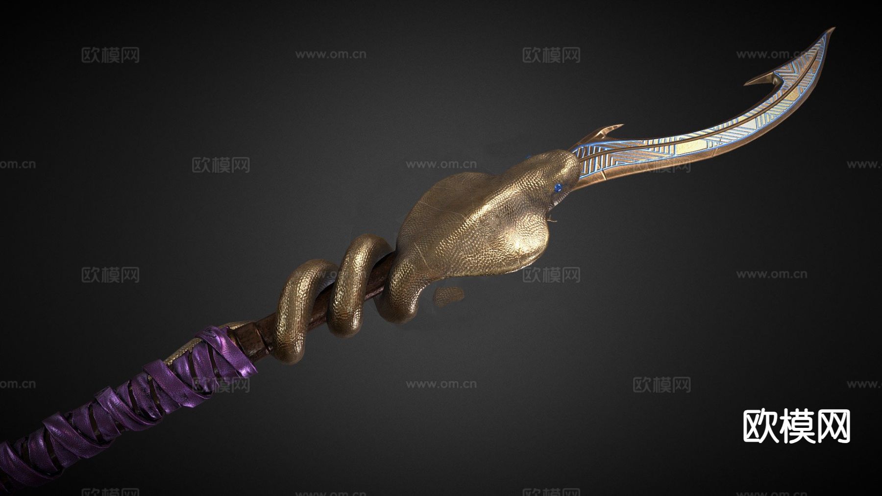 冥河双刃su模型下载（渲染图2）