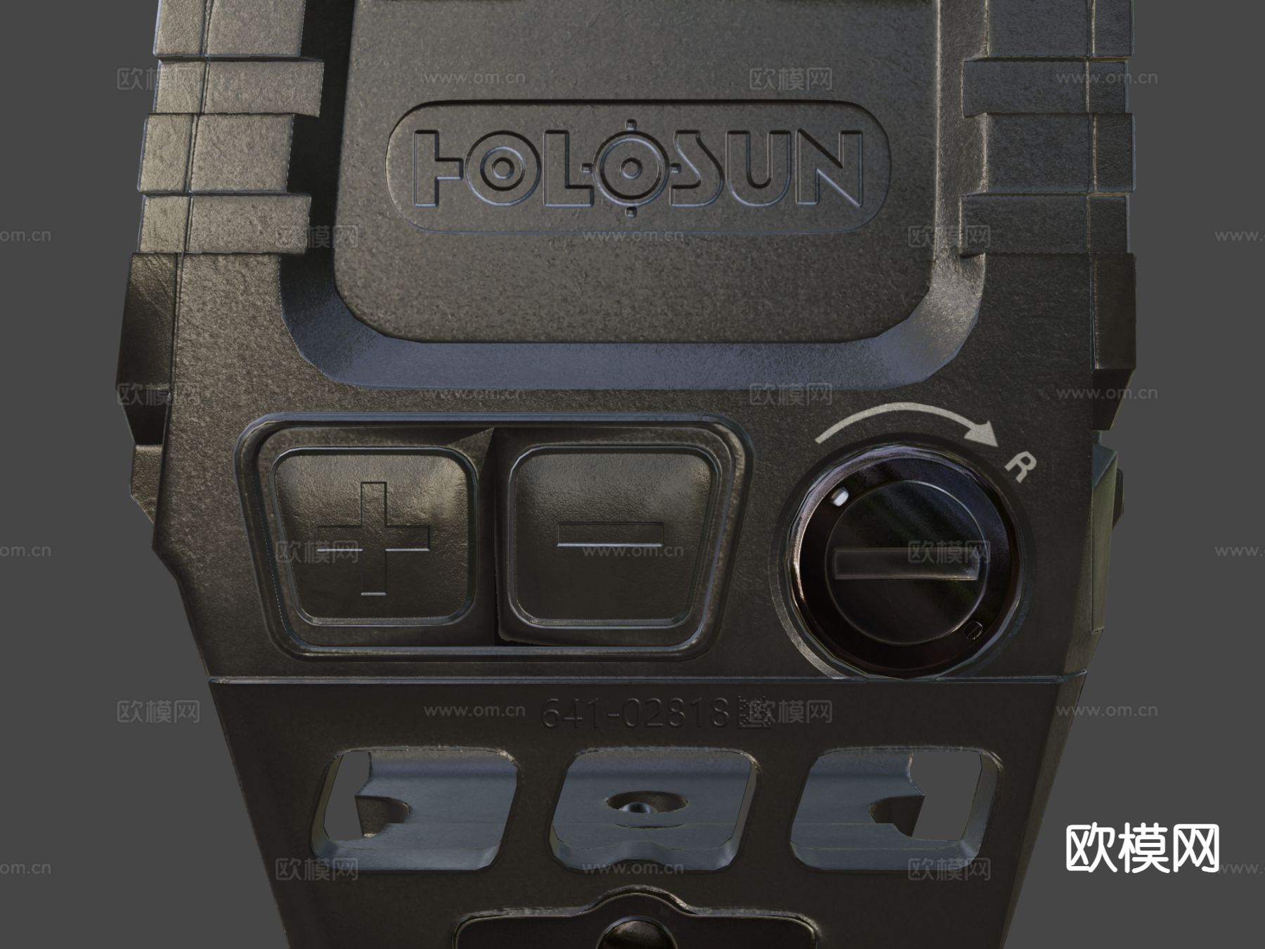 红点瞄准镜su模型下载（渲染图6）