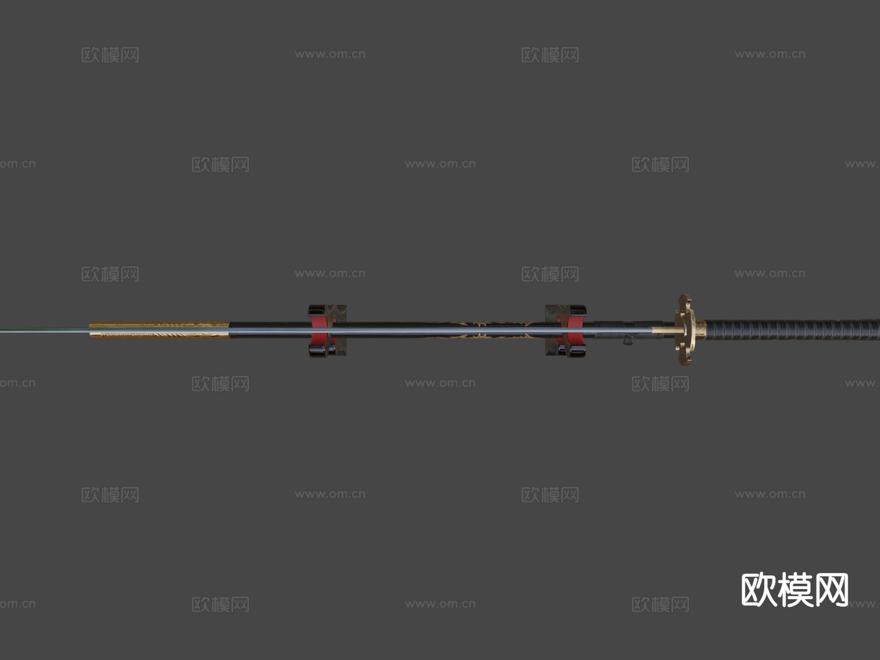 武士刀su模型下载（渲染图3）