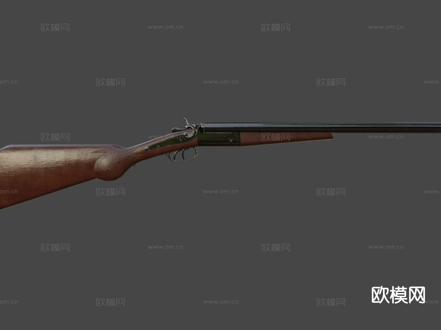 双管猎枪su模型下载（渲染图7）