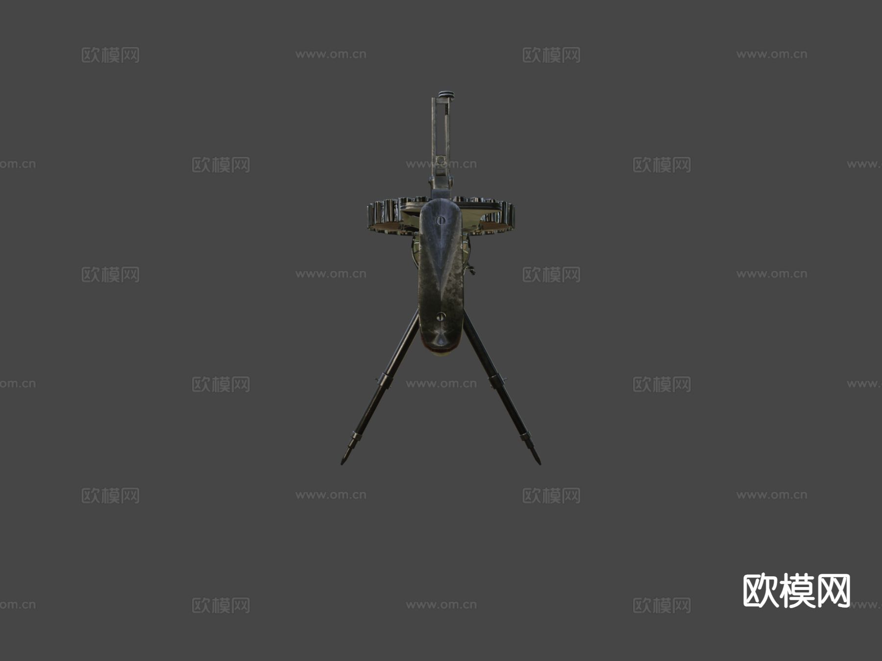 路易斯枪 枪支 枪械su模型下载（渲染图6）