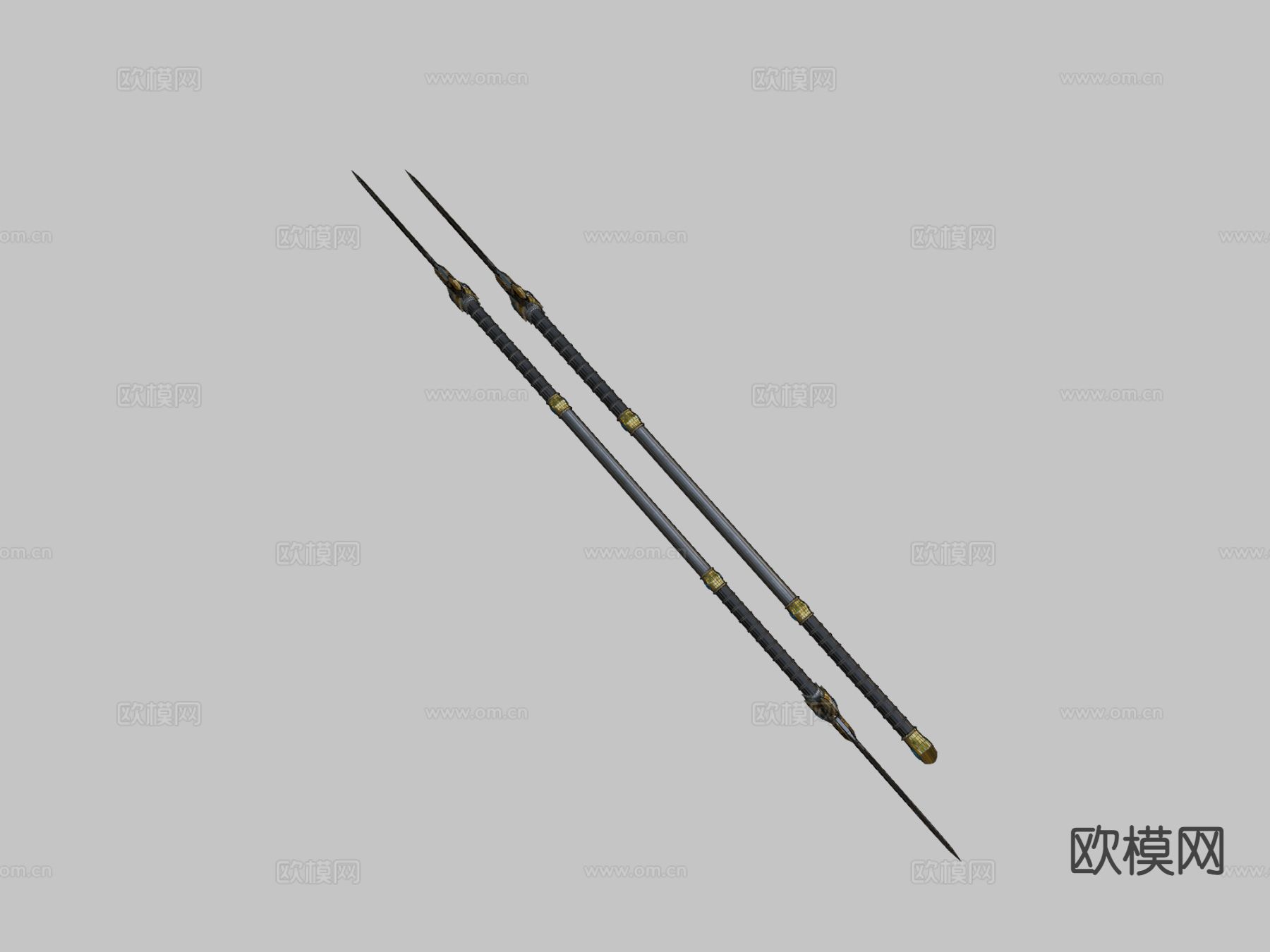 矛和戟su模型下载（渲染图3）