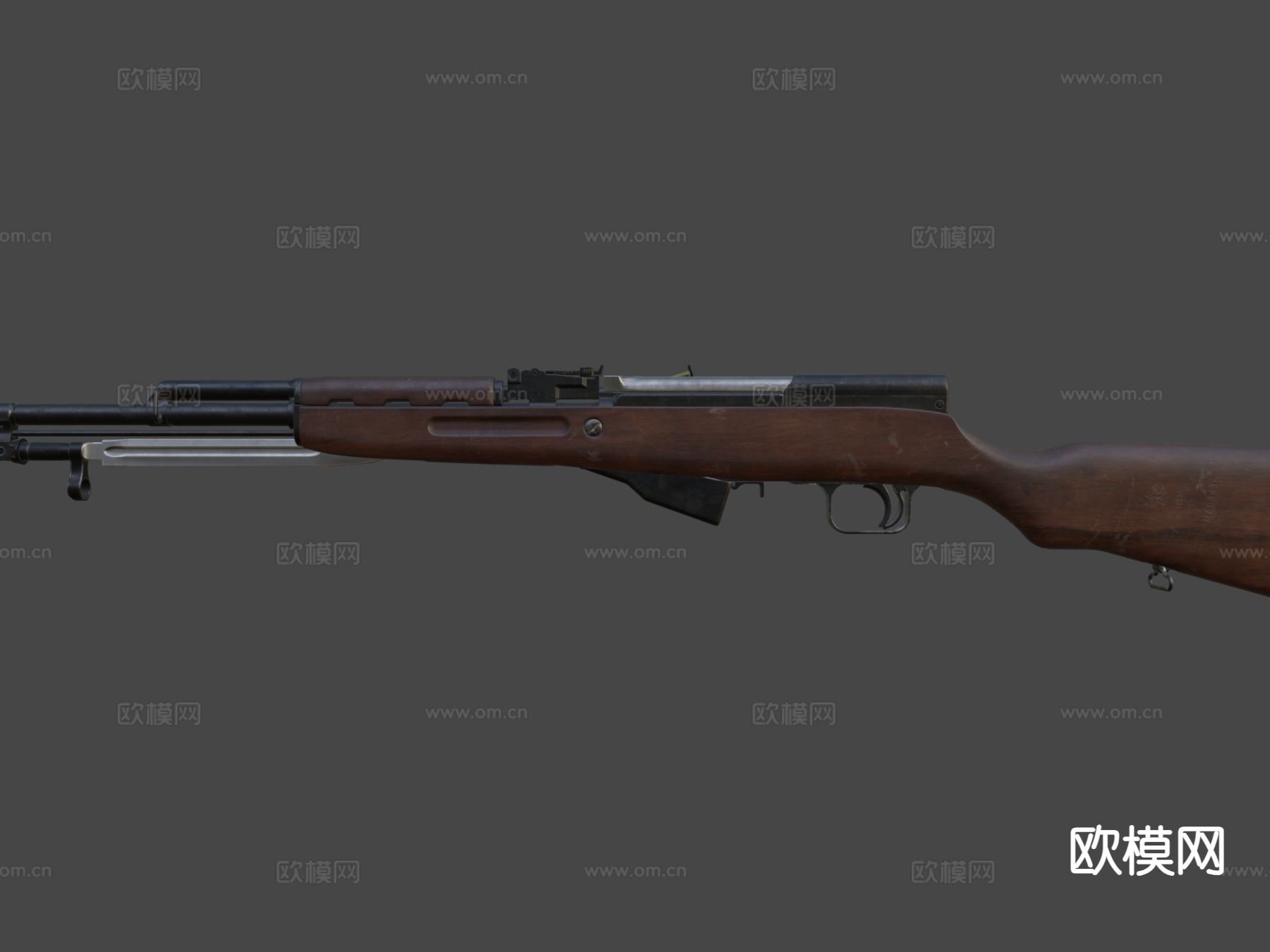 俄罗斯SKS步枪su模型下载（渲染图4）