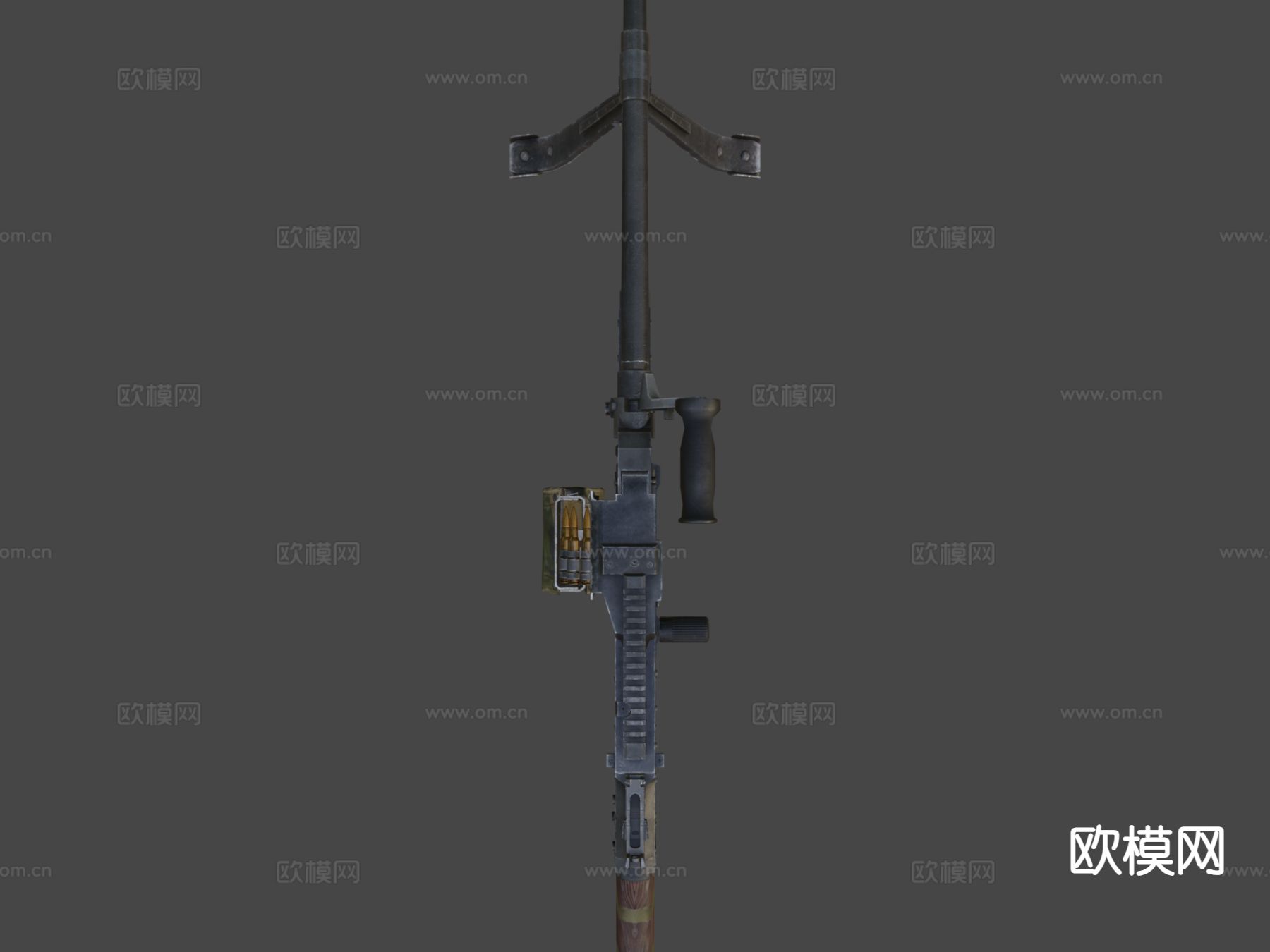 KSP58B机枪 枪支 枪械su模型下载（渲染图7）