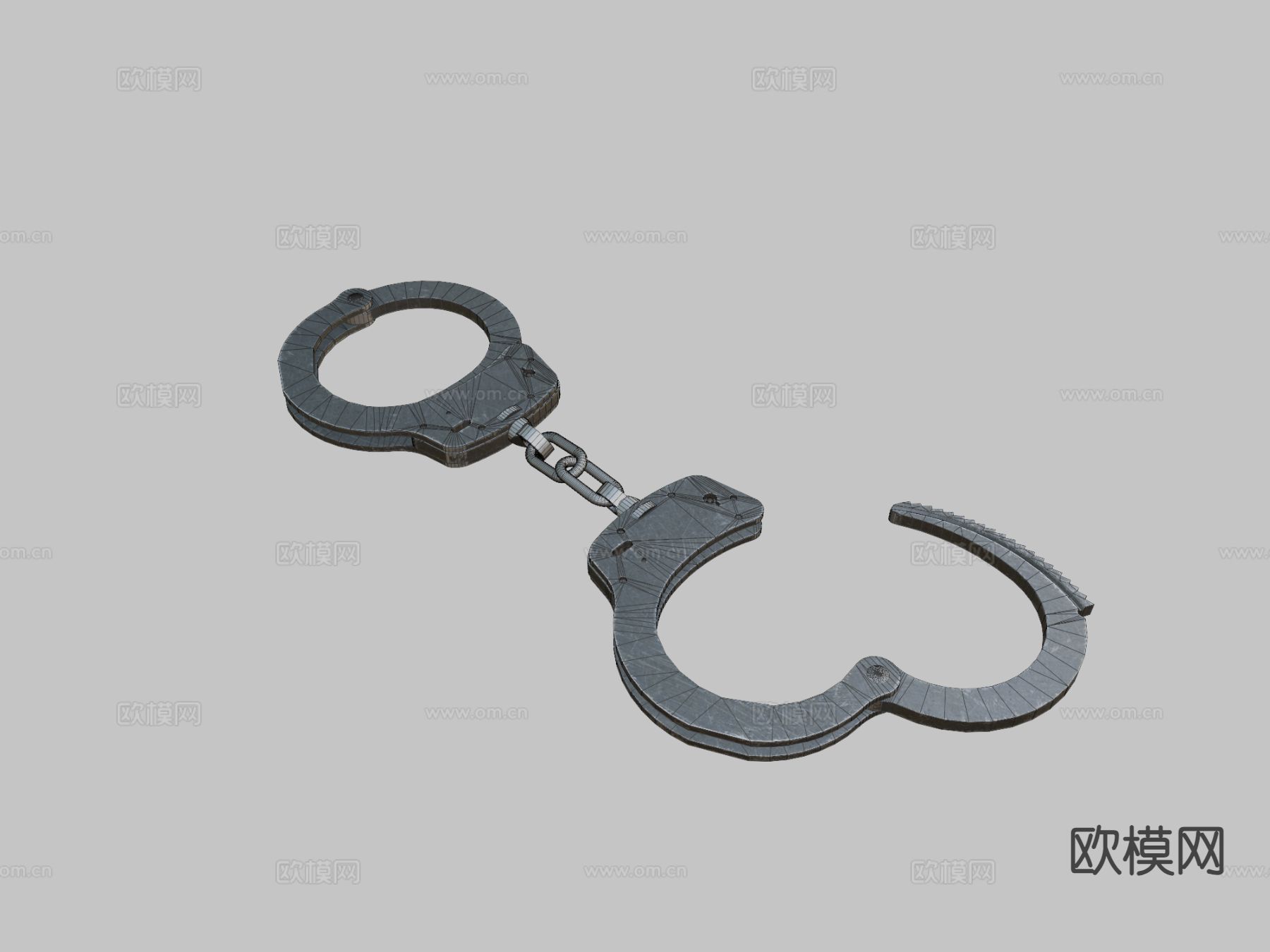 警车手铐su模型下载（渲染图3）