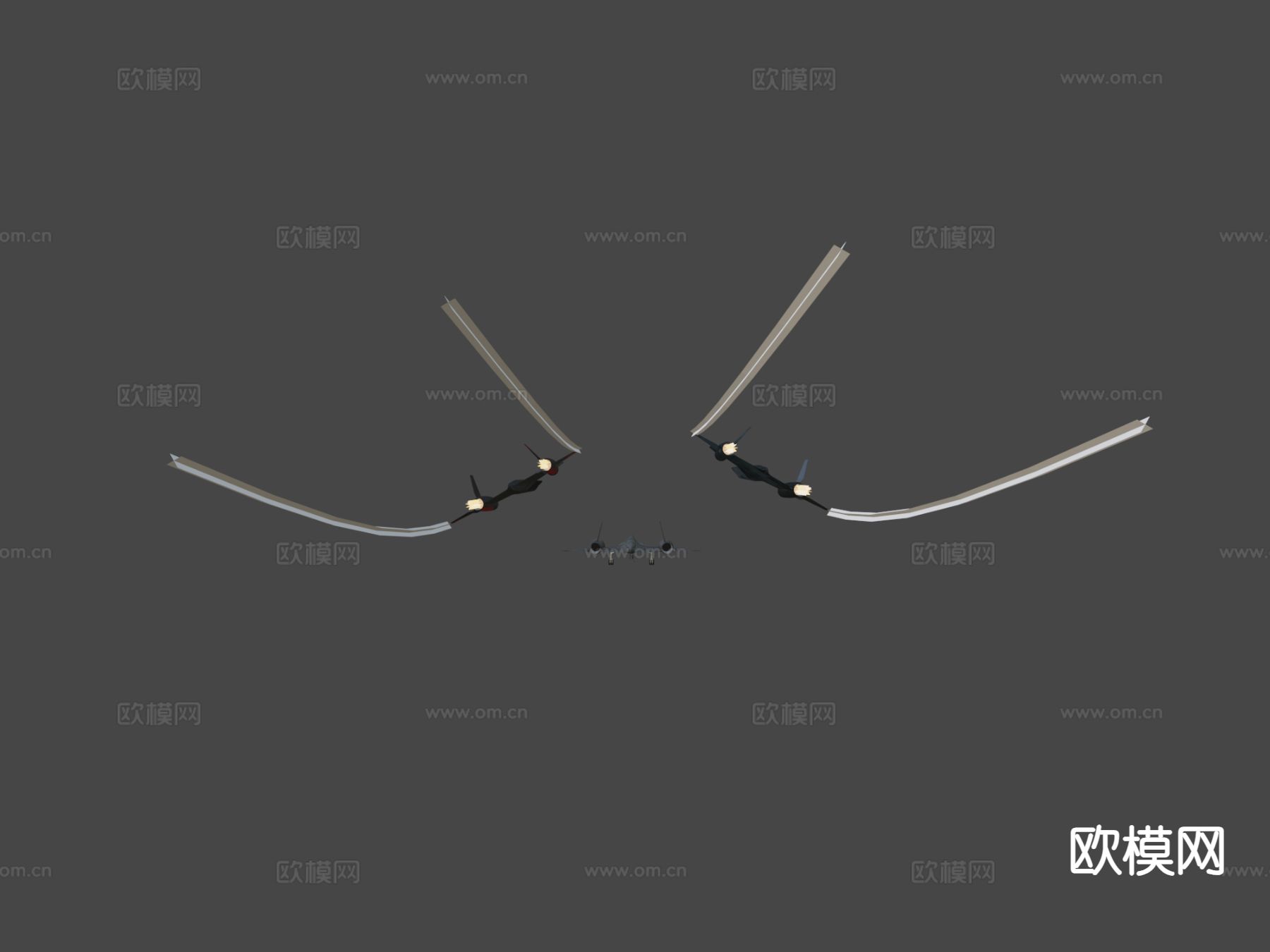 军用喷气机su模型下载（渲染图5）