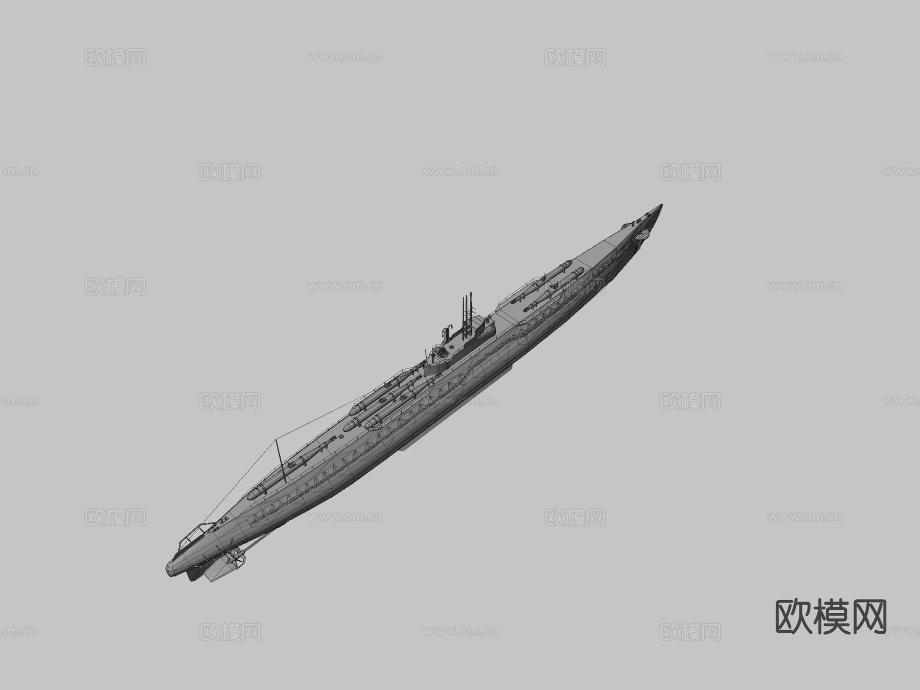 船巡逻舰su模型下载（渲染图5）