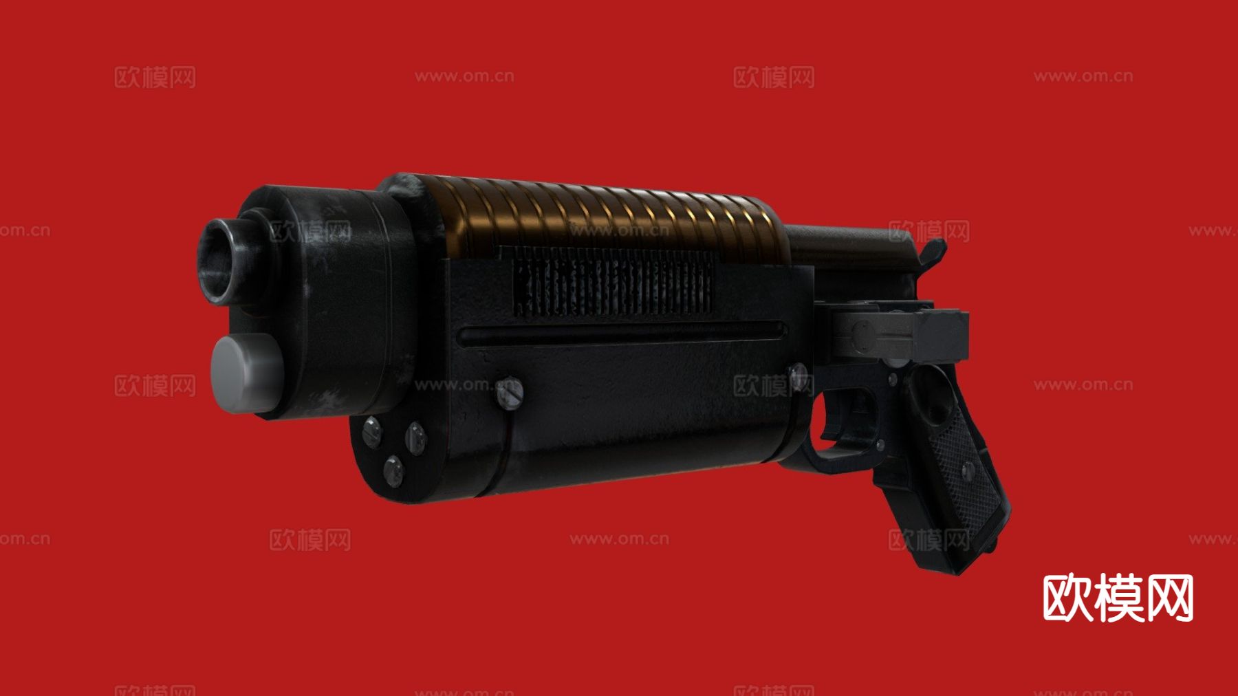 手枪 枪支 枪械su模型下载（渲染图2）