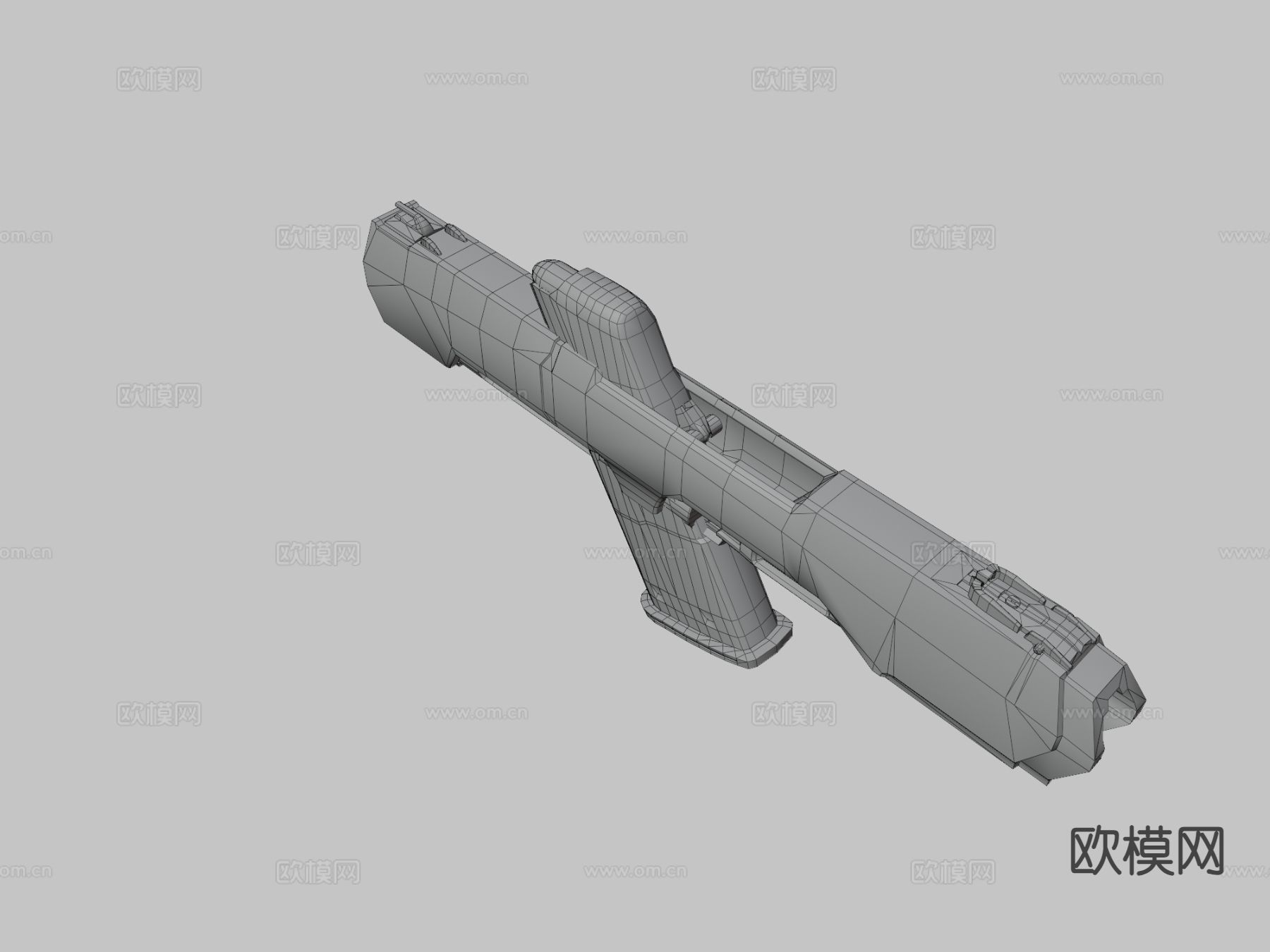 科幻枪su模型下载（渲染图1）