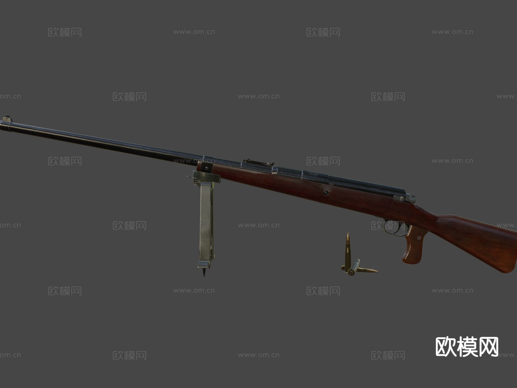 毛瑟1918T-枪su模型下载（渲染图6）