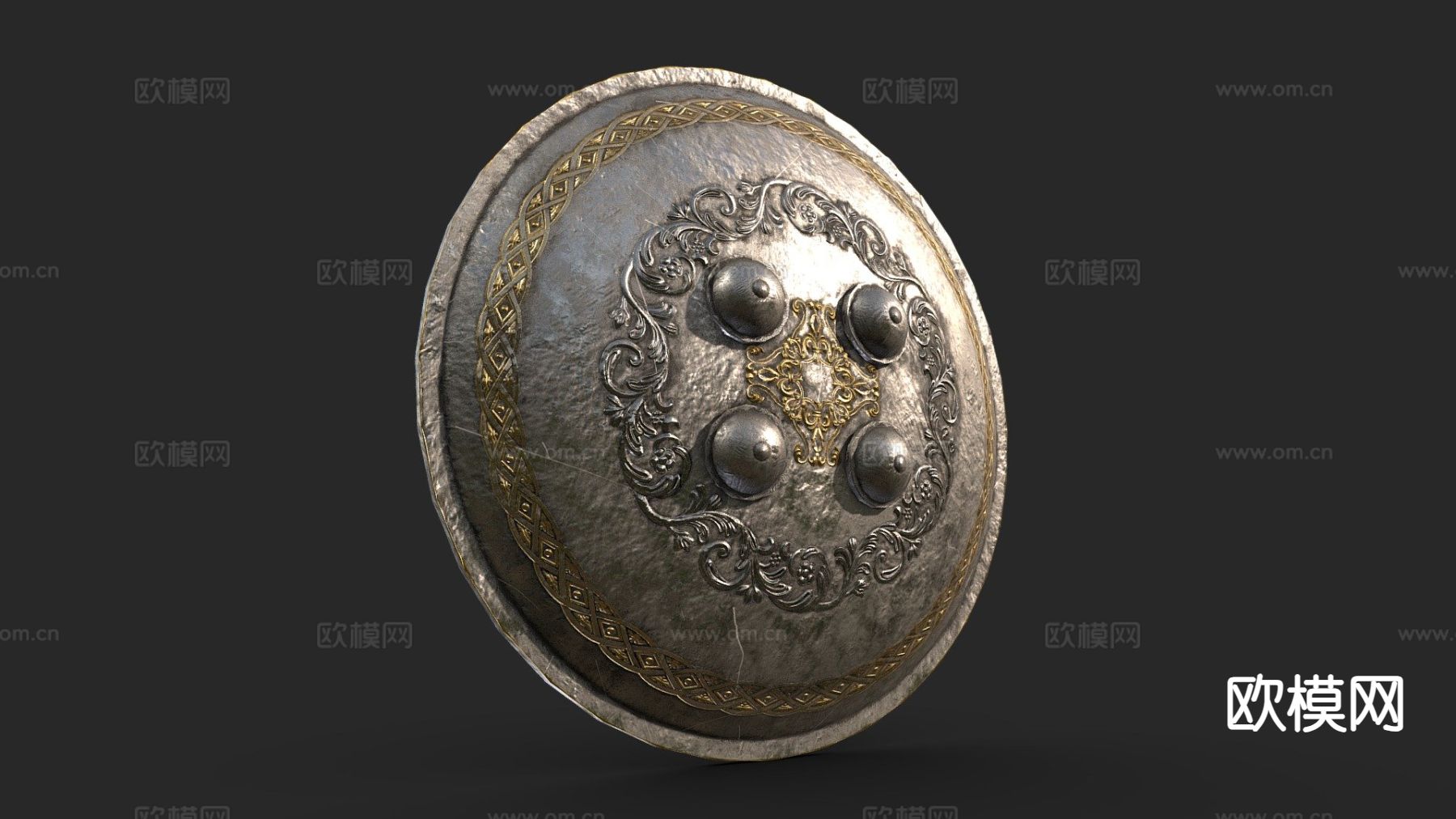 中东盾su模型下载（渲染图2）