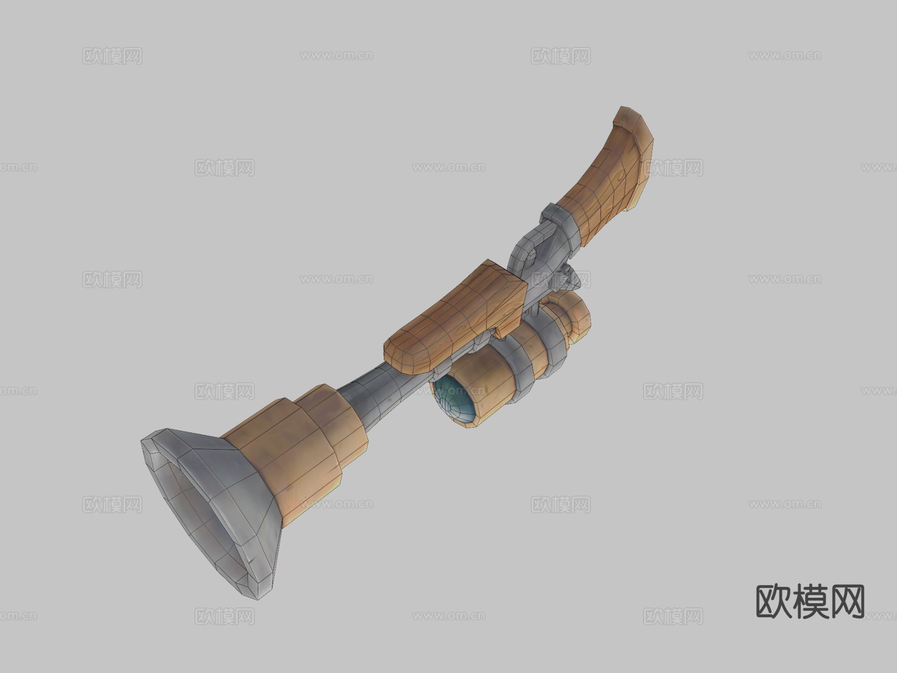火铳-雷枪su模型下载（渲染图1）