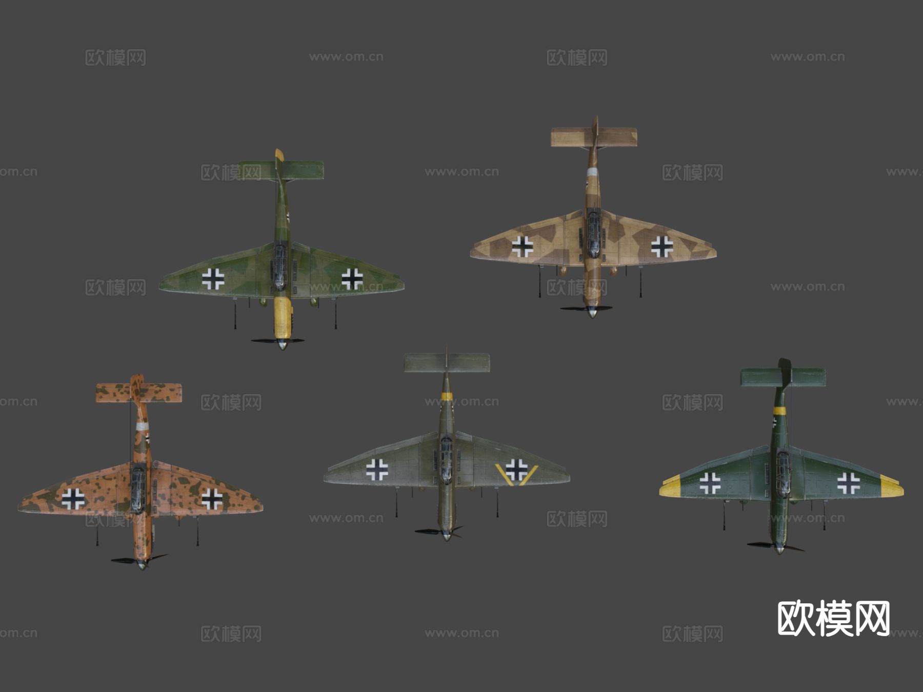 俯冲轰炸机su模型下载（渲染图6）