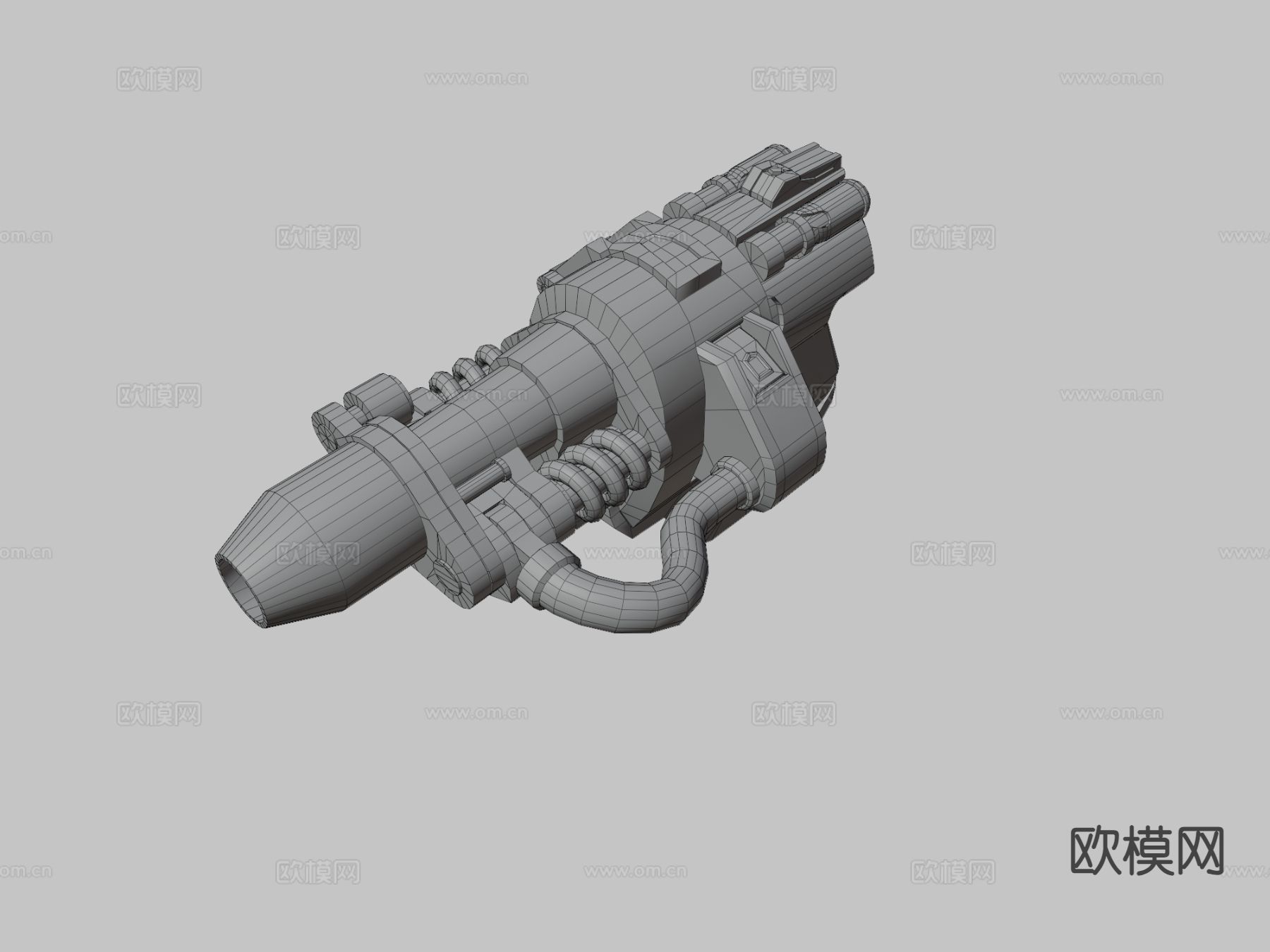 铆钉枪守望先锋su模型下载（渲染图3）