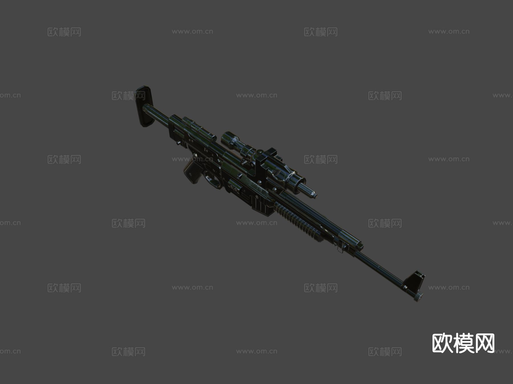 A280长程爆能步枪su模型下载（渲染图5）