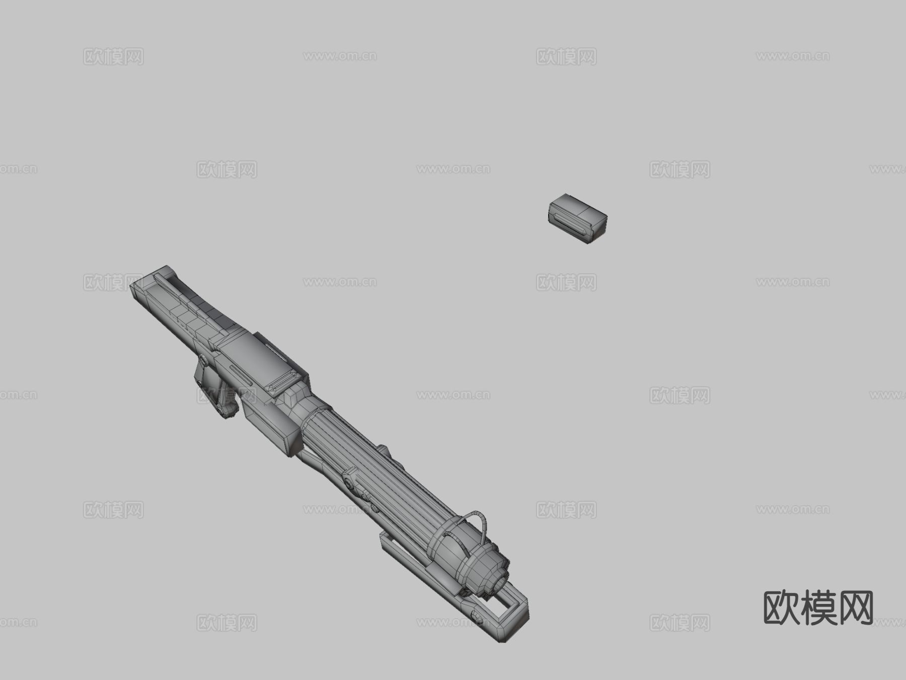 DC-15s 爆破枪 枪支 枪械su模型下载（渲染图3）
