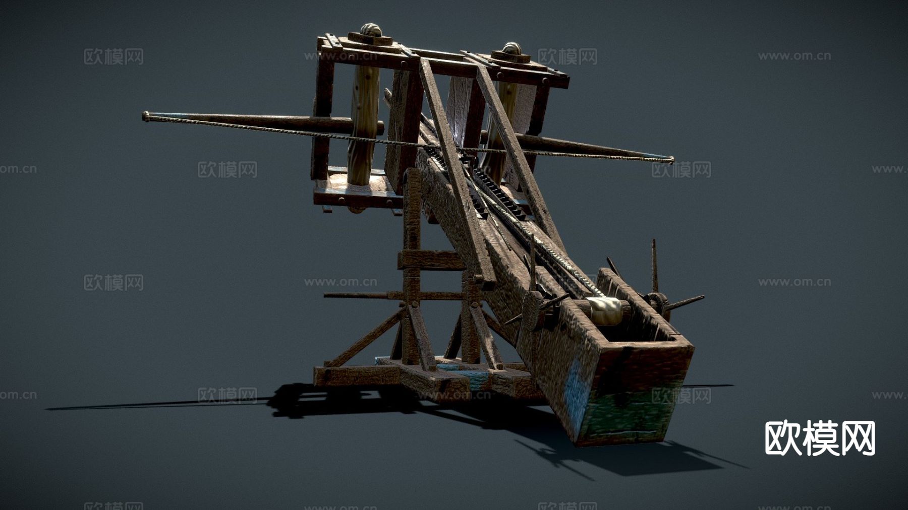 投石机 攻城车su模型下载（渲染图2）