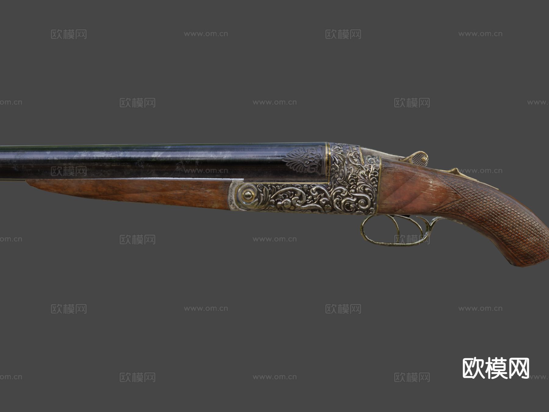 短管猎枪 枪支 枪械su模型下载（渲染图5）