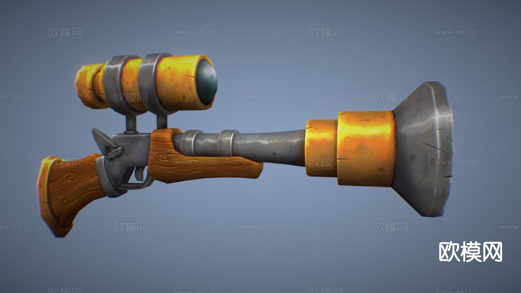 火铳-雷枪su模型下载（渲染图2）