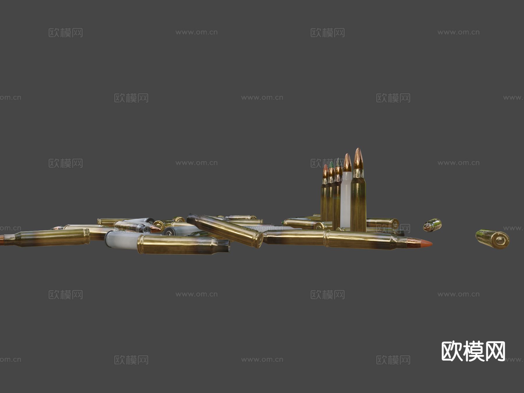 56MM弹药 子弹su模型下载（渲染图5）