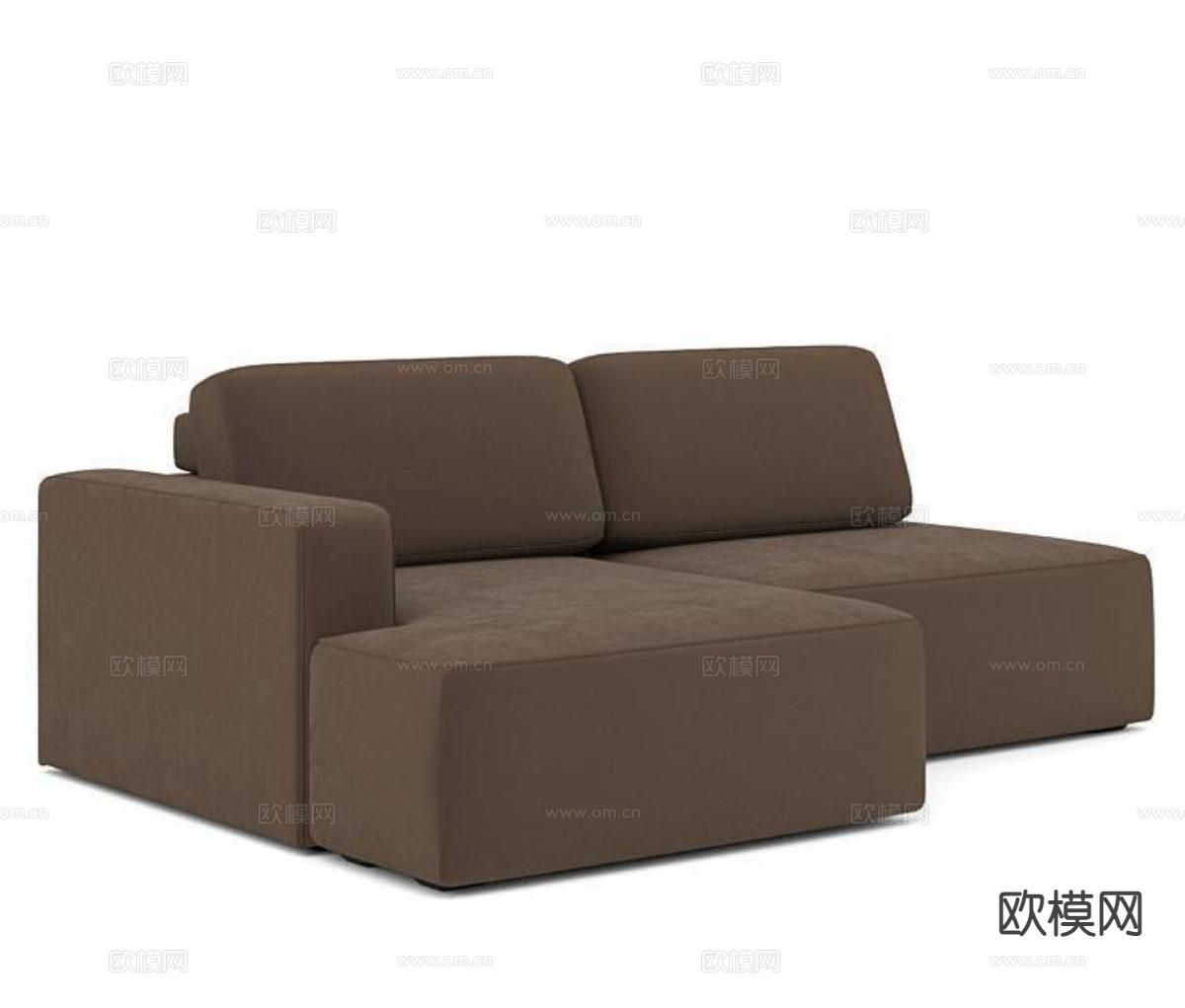 现代双人沙发3d模型下载