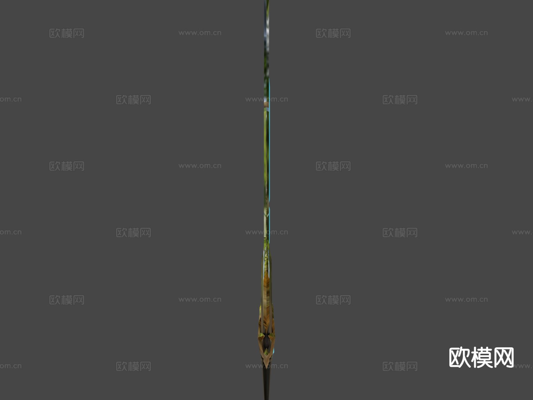 科幻光剑 游戏道具su模型下载（渲染图4）