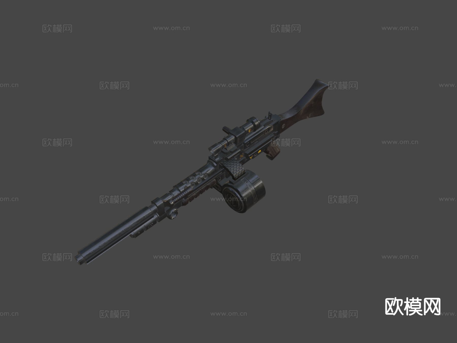 机枪 枪支 枪械su模型下载（渲染图6）