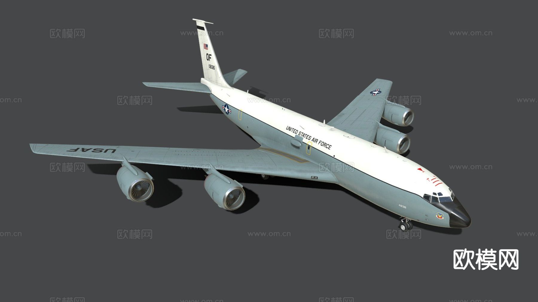 飞机 客机su模型下载（渲染图2）