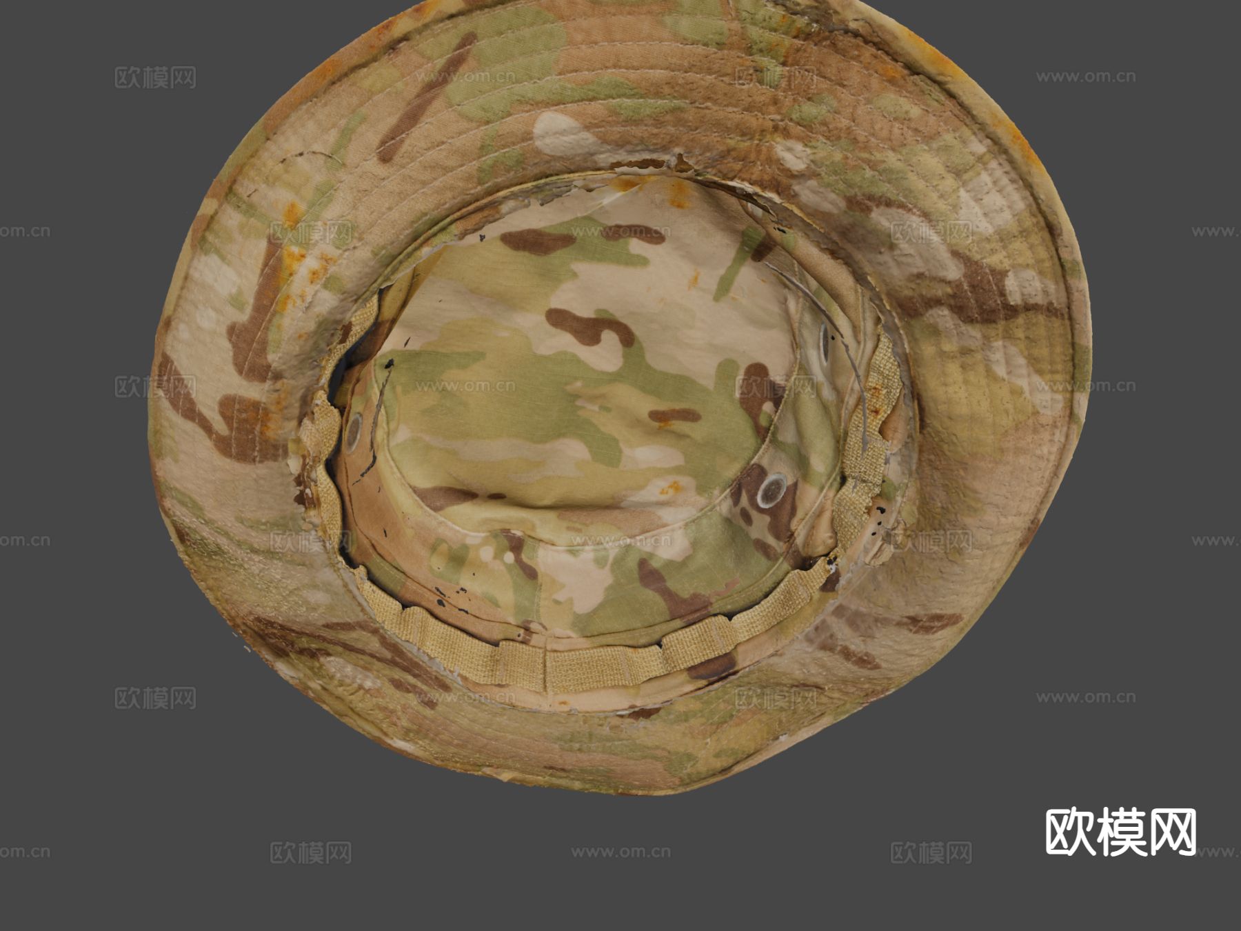 帽子 迷彩帽 渔夫帽su模型下载（渲染图6）