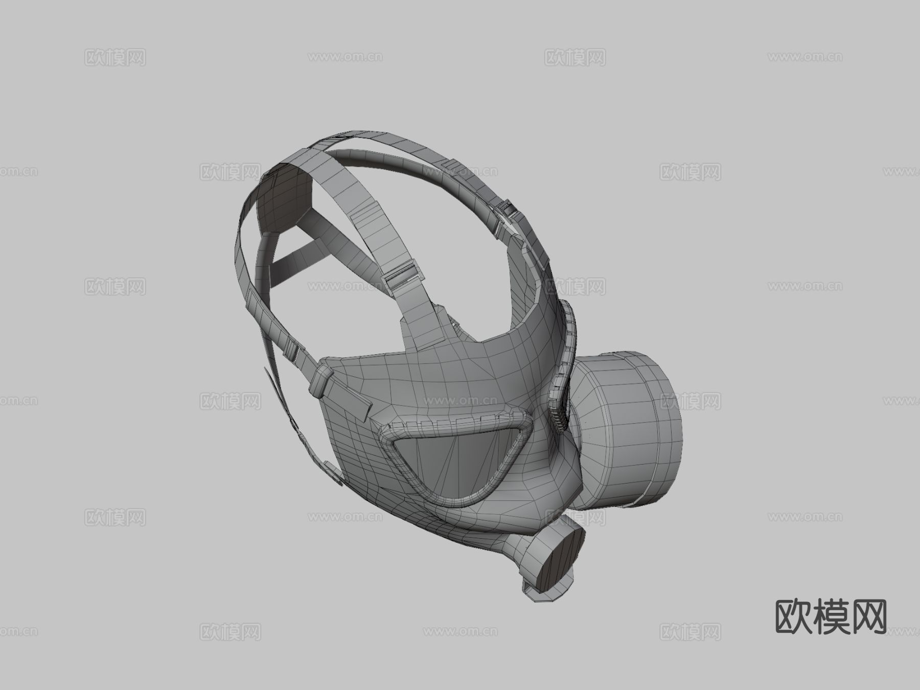 防毒面具su模型下载（渲染图3）