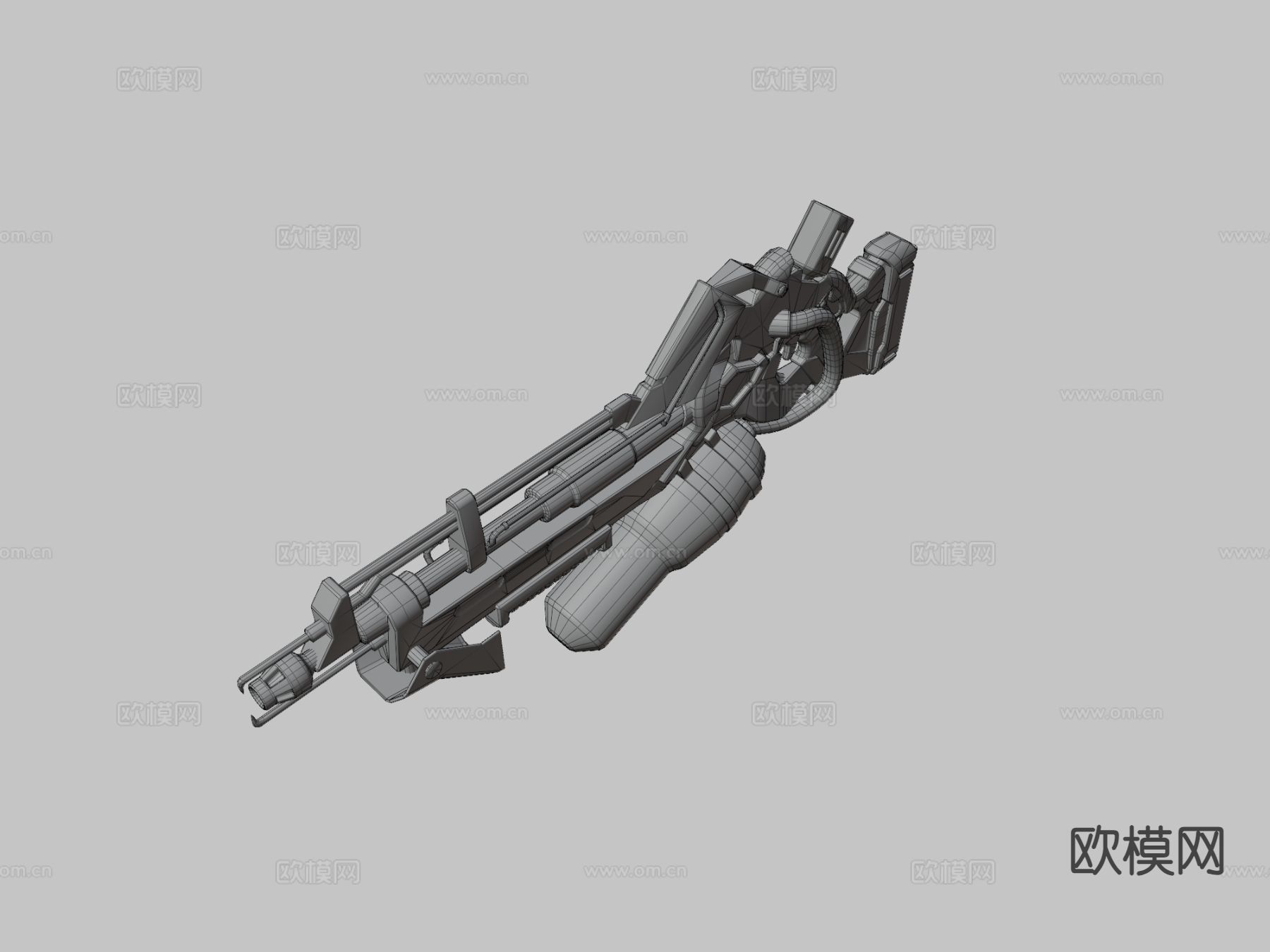 火焰喷射器 火枪su模型下载（渲染图3）