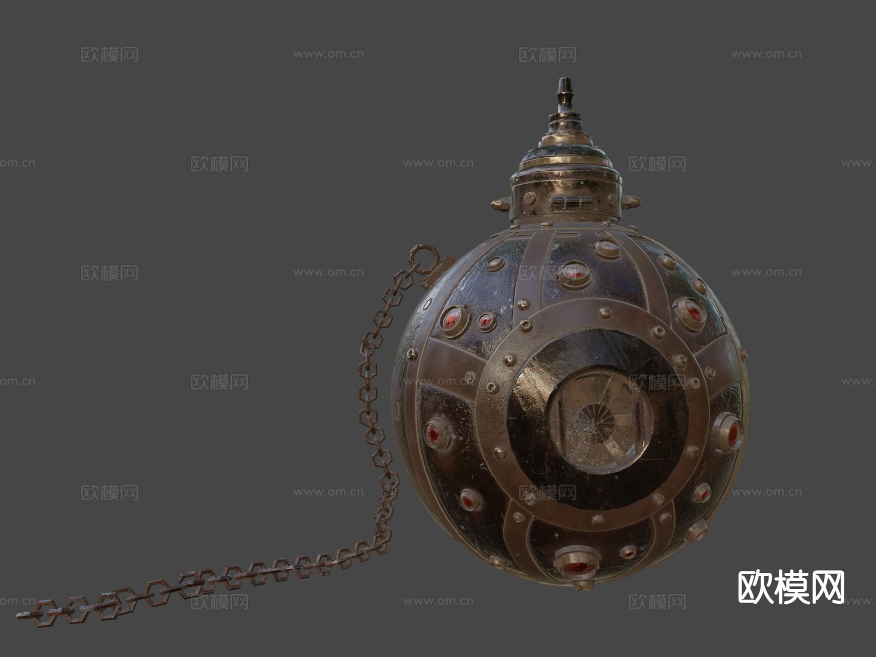 迷你蒸汽朋克海雷su模型下载（渲染图5）