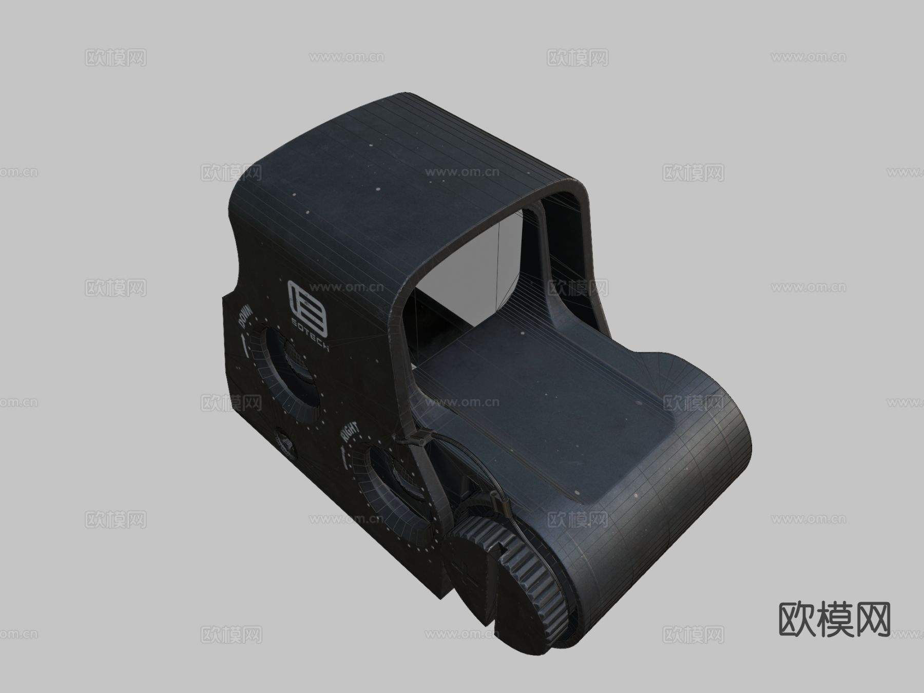 全息瞄准镜 红点su模型下载（渲染图1）