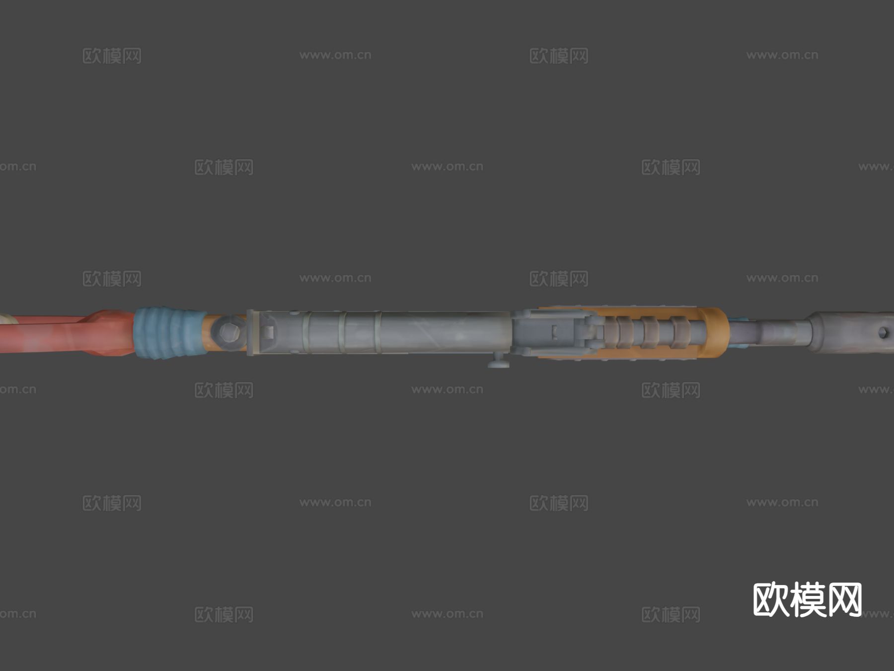 锈蚀突击步枪IAk47su模型下载（渲染图4）