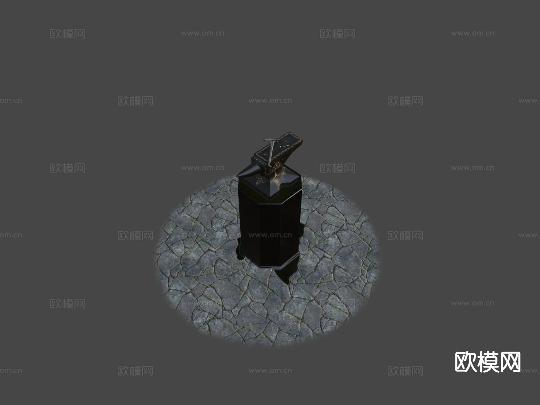 锻造器械 武器su模型下载（渲染图4）