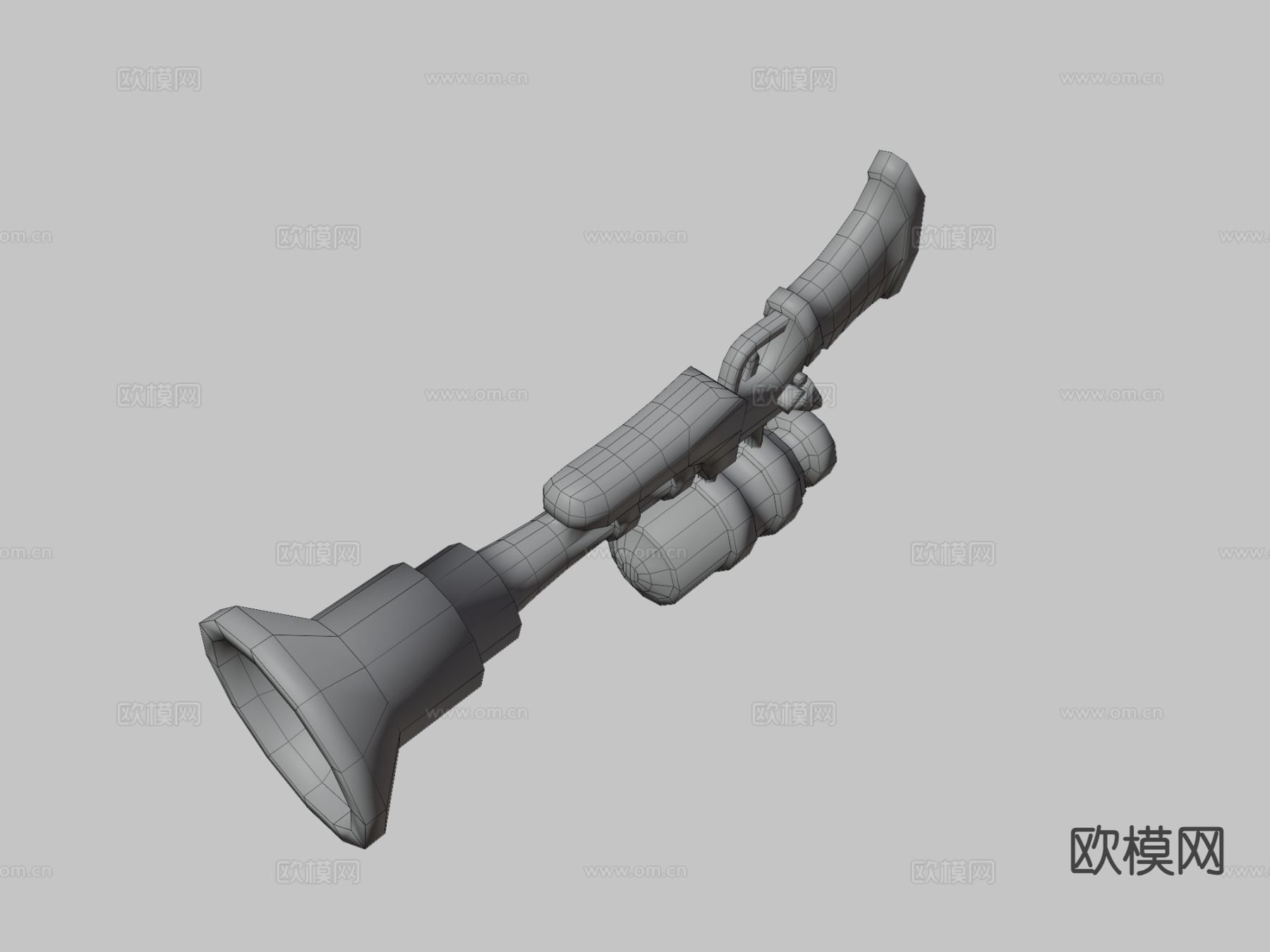 火铳-雷枪su模型下载（渲染图3）