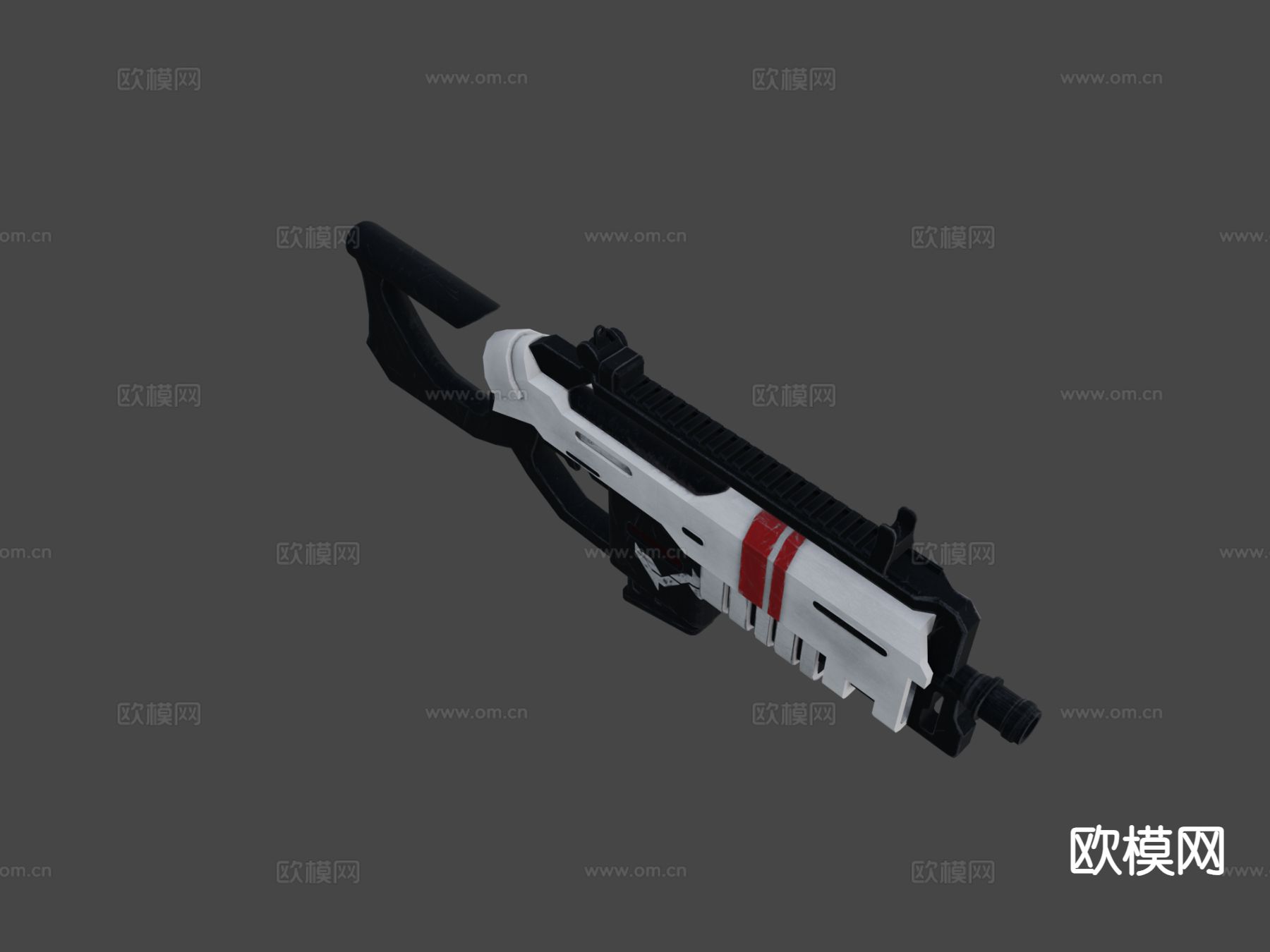 突击步枪 枪支 枪械su模型下载（渲染图5）