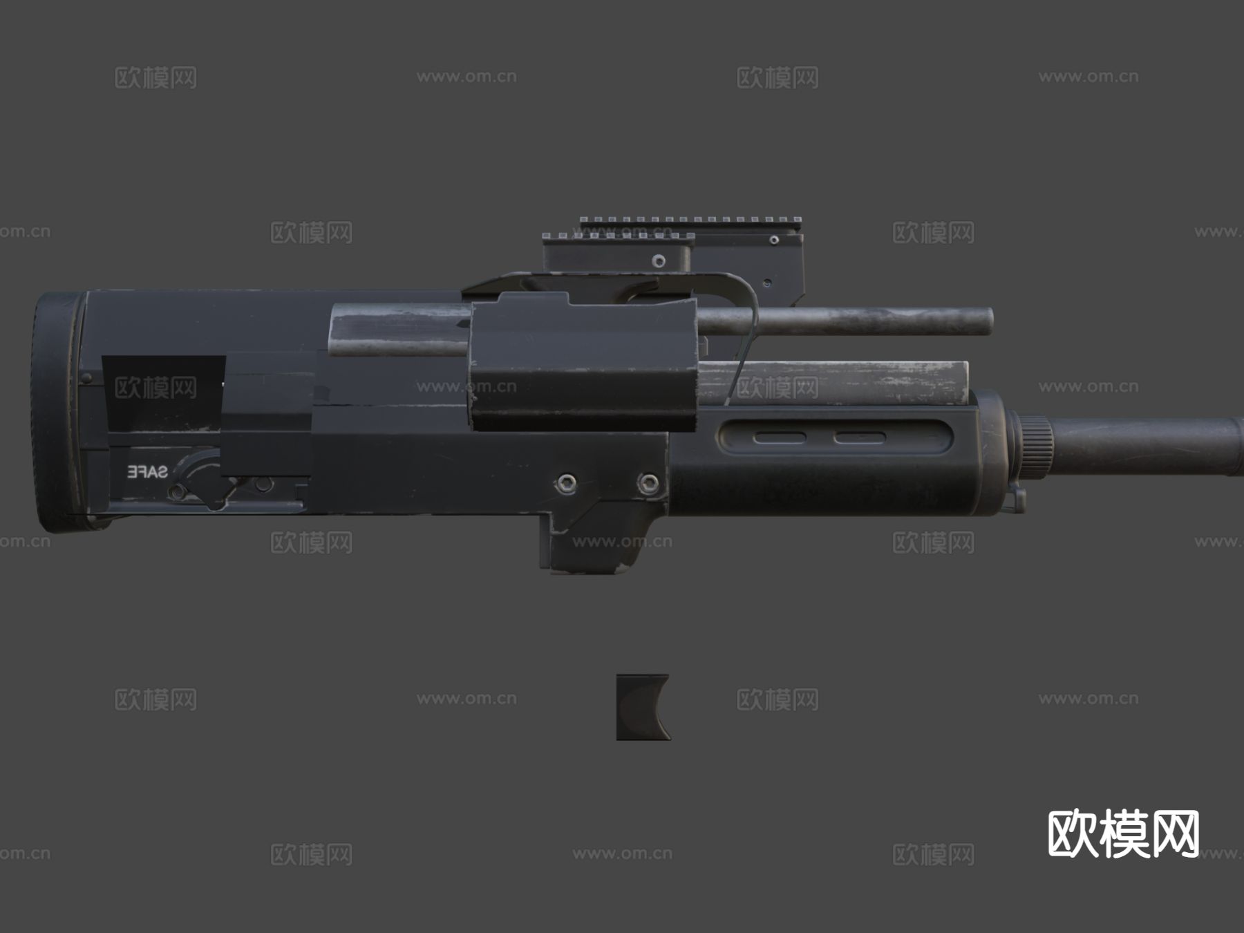 启示录武器-榴弹发射器su模型下载（渲染图7）