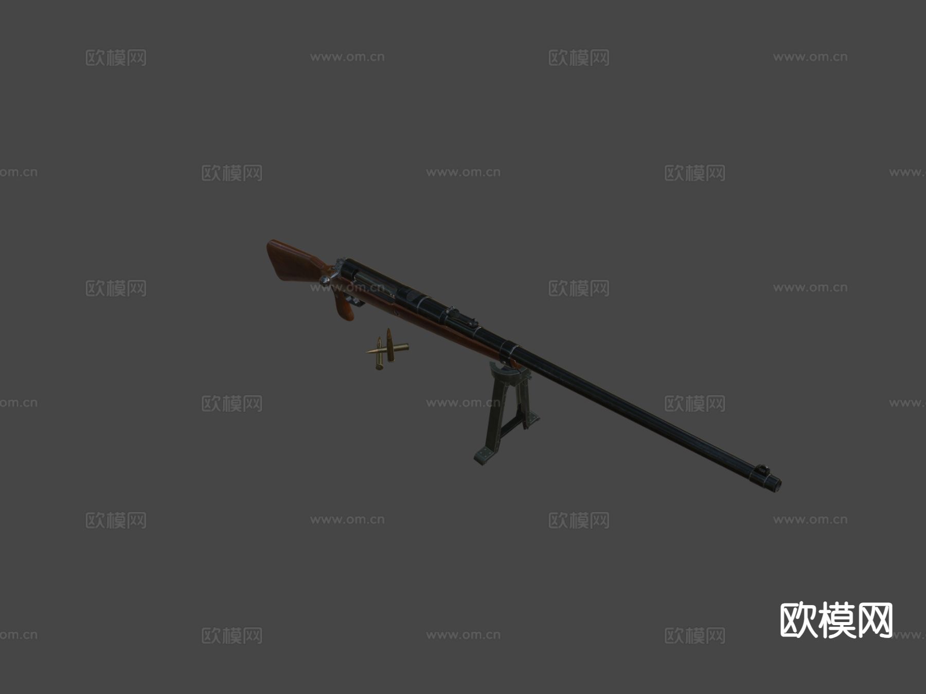 毛瑟1918T-枪su模型下载（渲染图7）