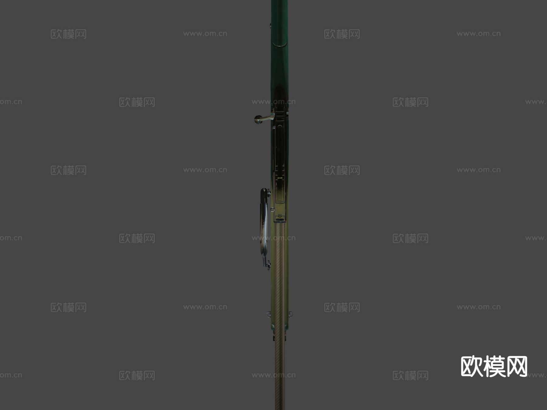 SV-98 狙击步枪 枪支 枪械su模型下载（渲染图5）