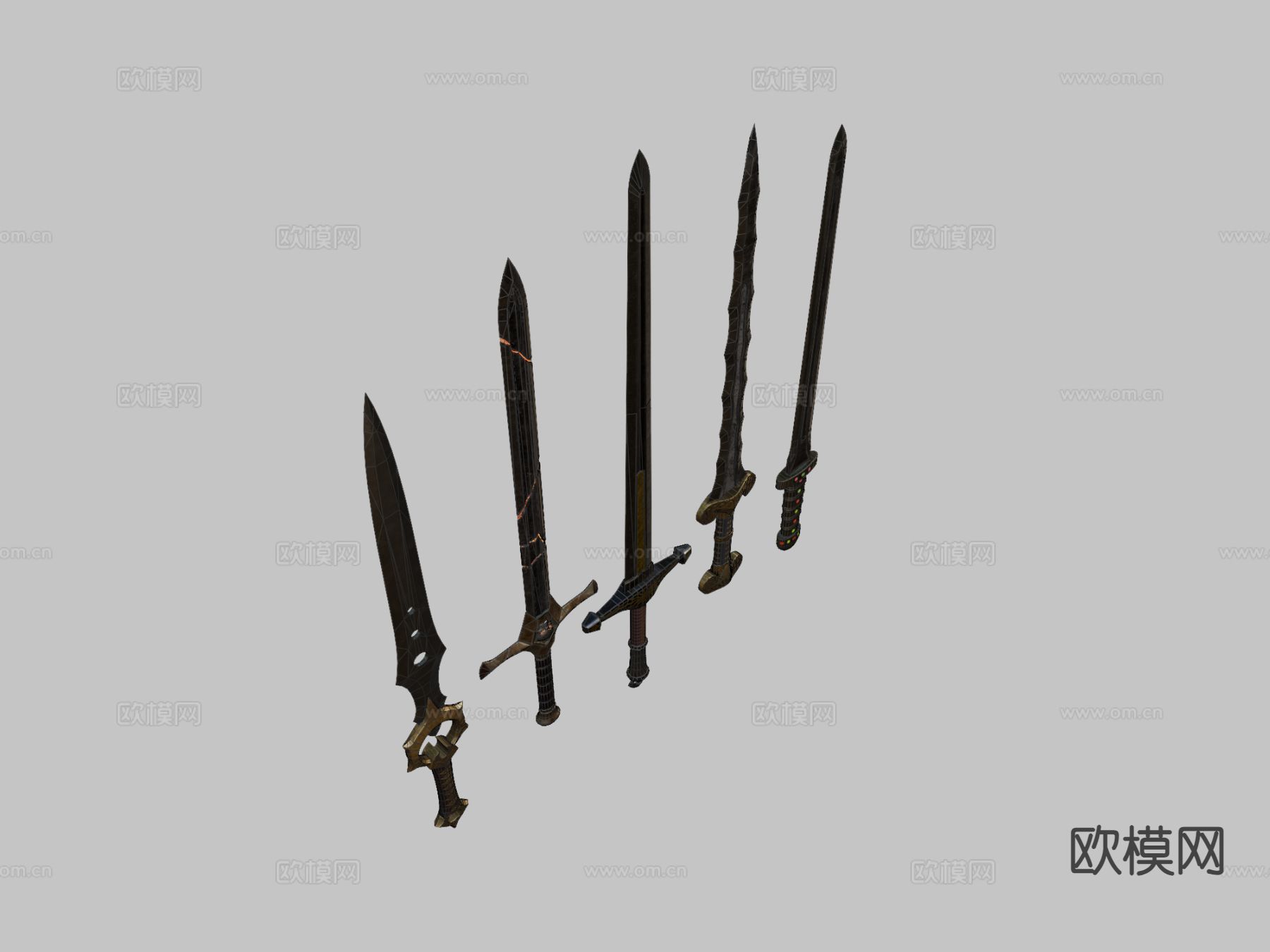 剑系列su模型下载（渲染图1）