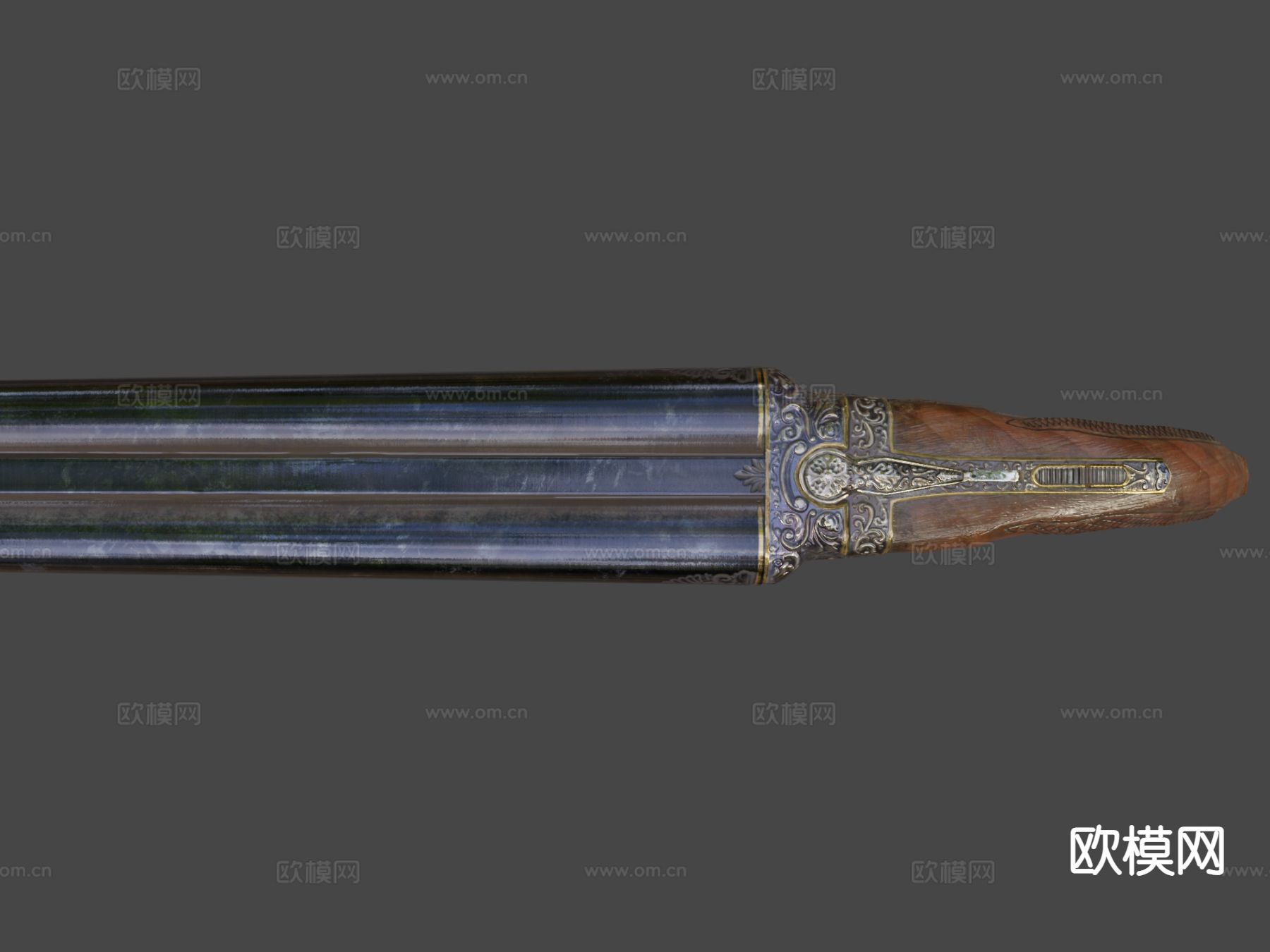 短管猎枪 枪支 枪械su模型下载（渲染图4）