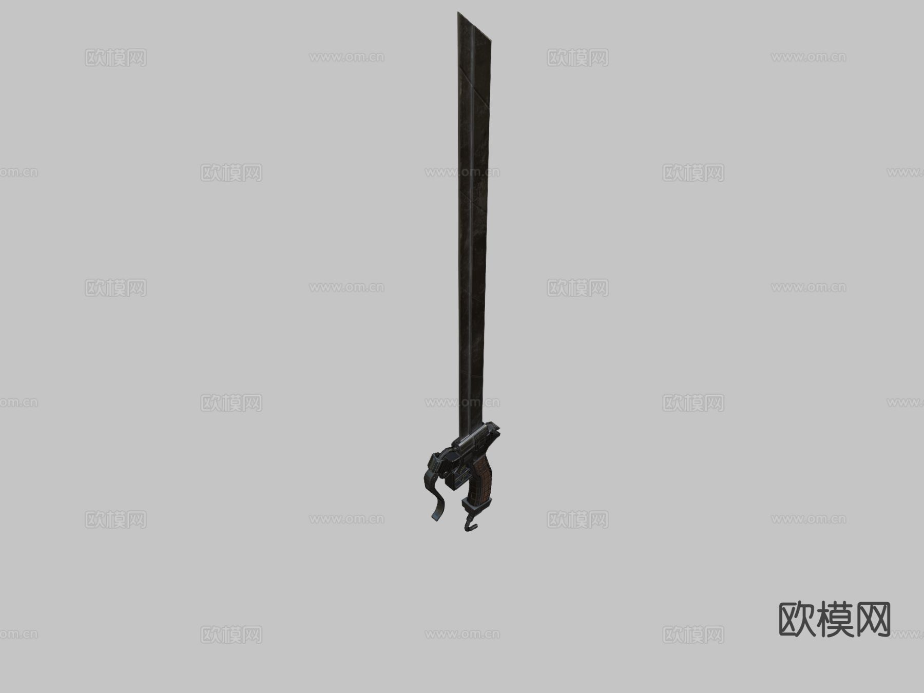 巨人剑 游戏道具su模型下载（渲染图3）