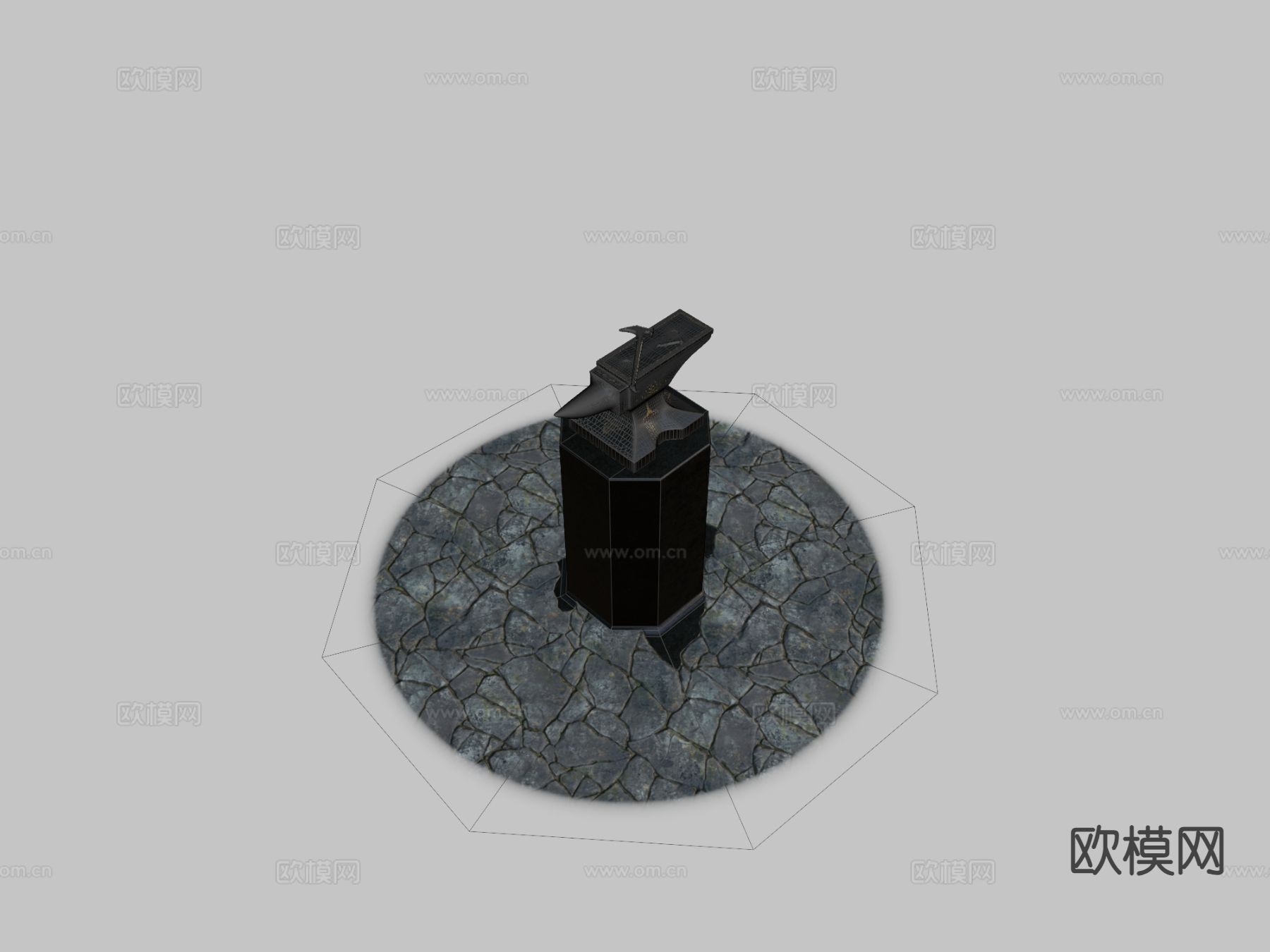 锻造器械 武器su模型下载（渲染图1）