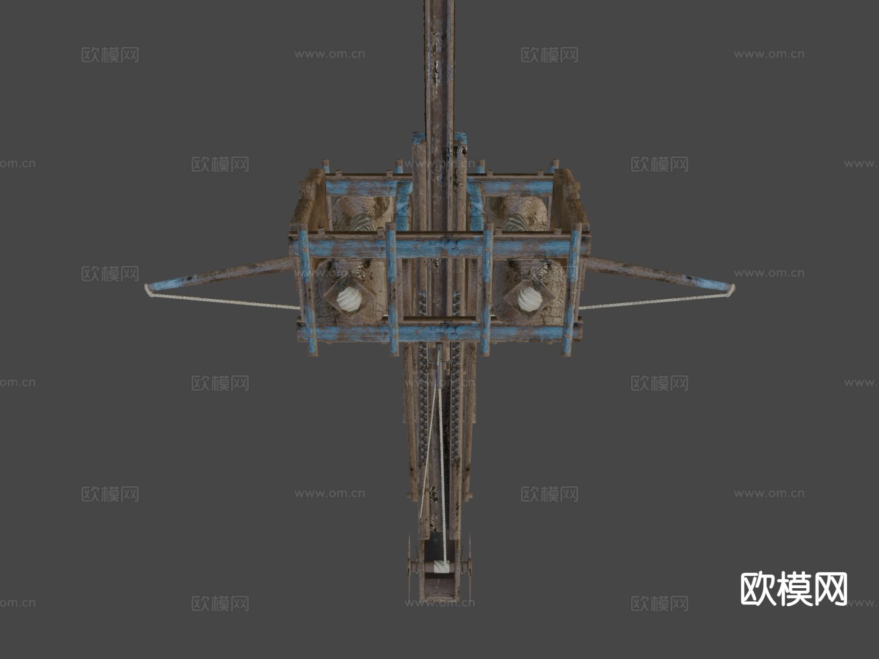 投石机 攻城车su模型下载（渲染图4）