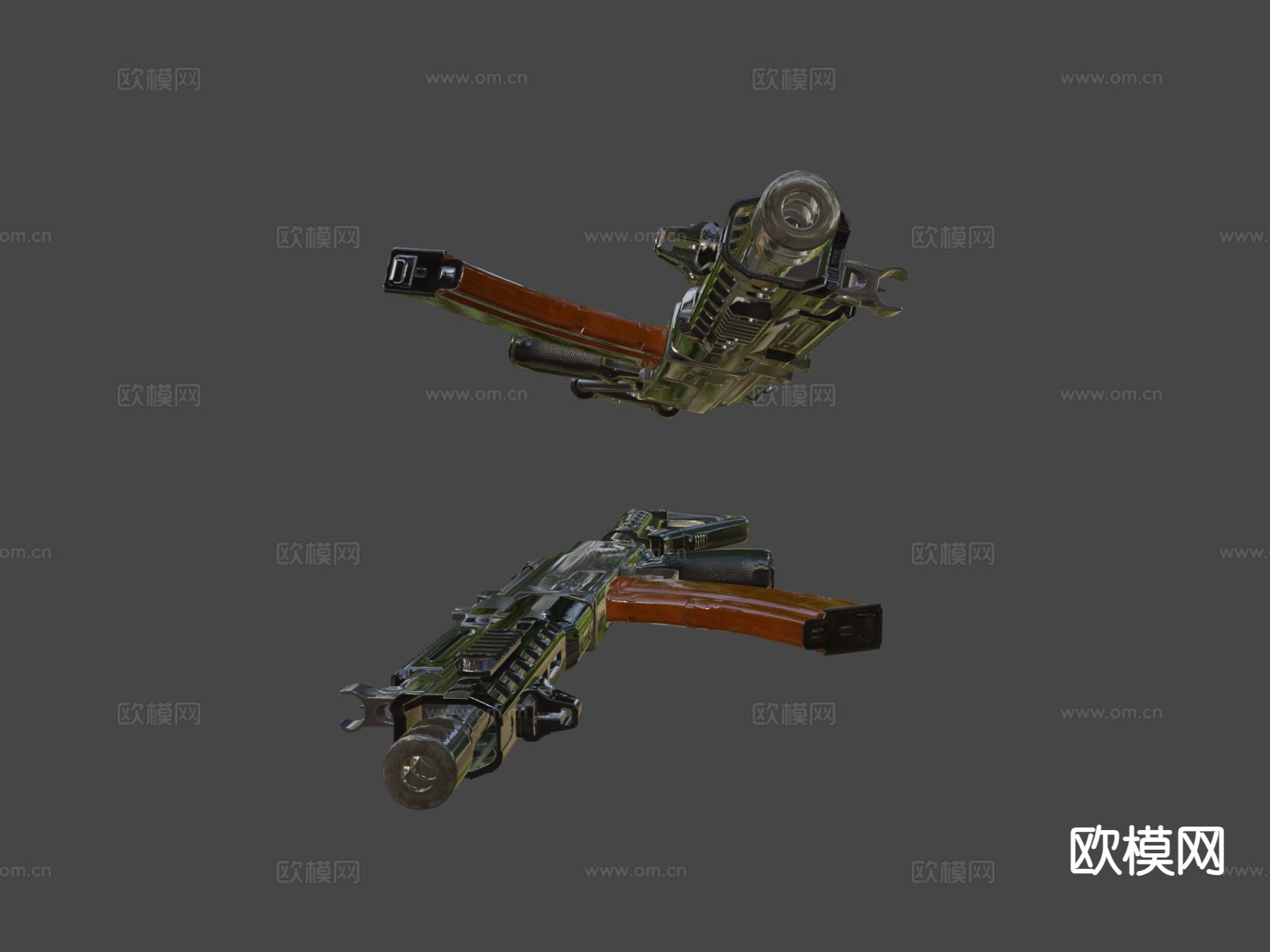 AK MB47 步枪 枪支 枪械su模型下载（渲染图7）