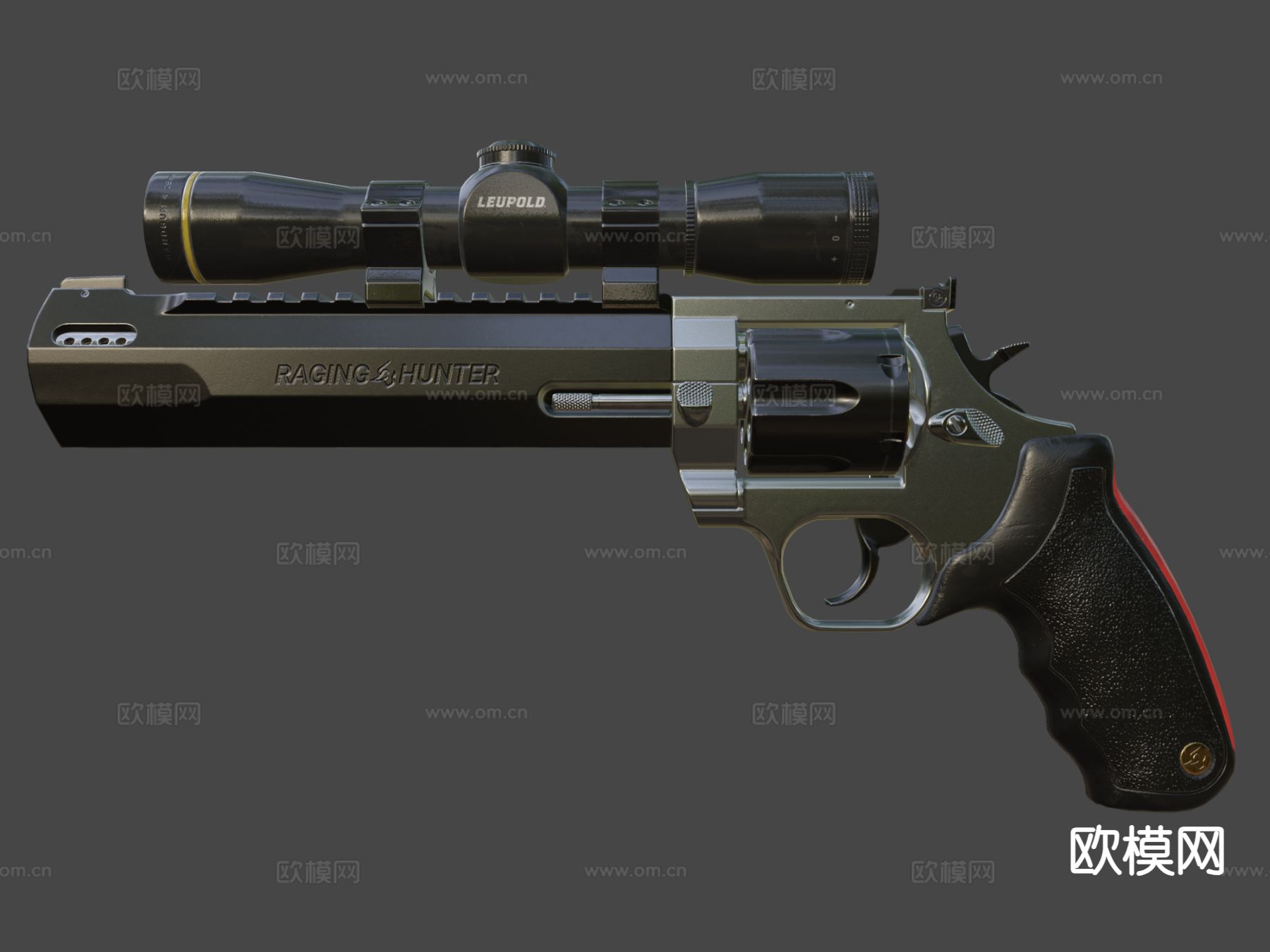 左轮手枪 枪支 枪械su模型下载（渲染图6）