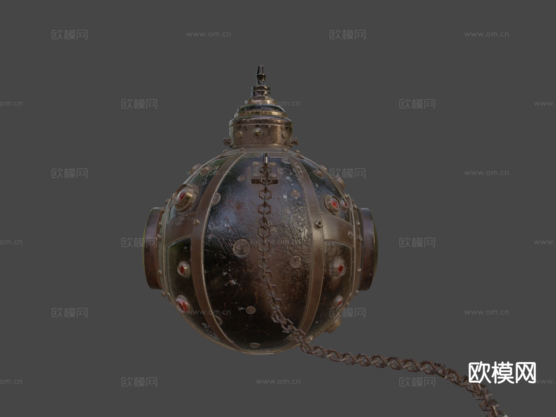 迷你蒸汽朋克海雷su模型下载（渲染图7）