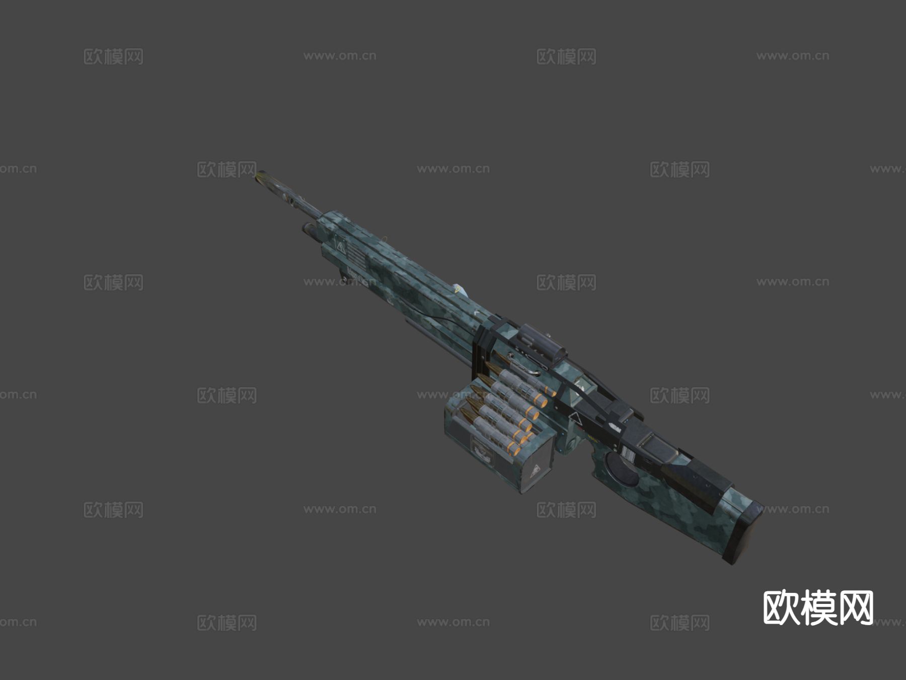 轻机枪 枪支 枪械su模型下载（渲染图4）